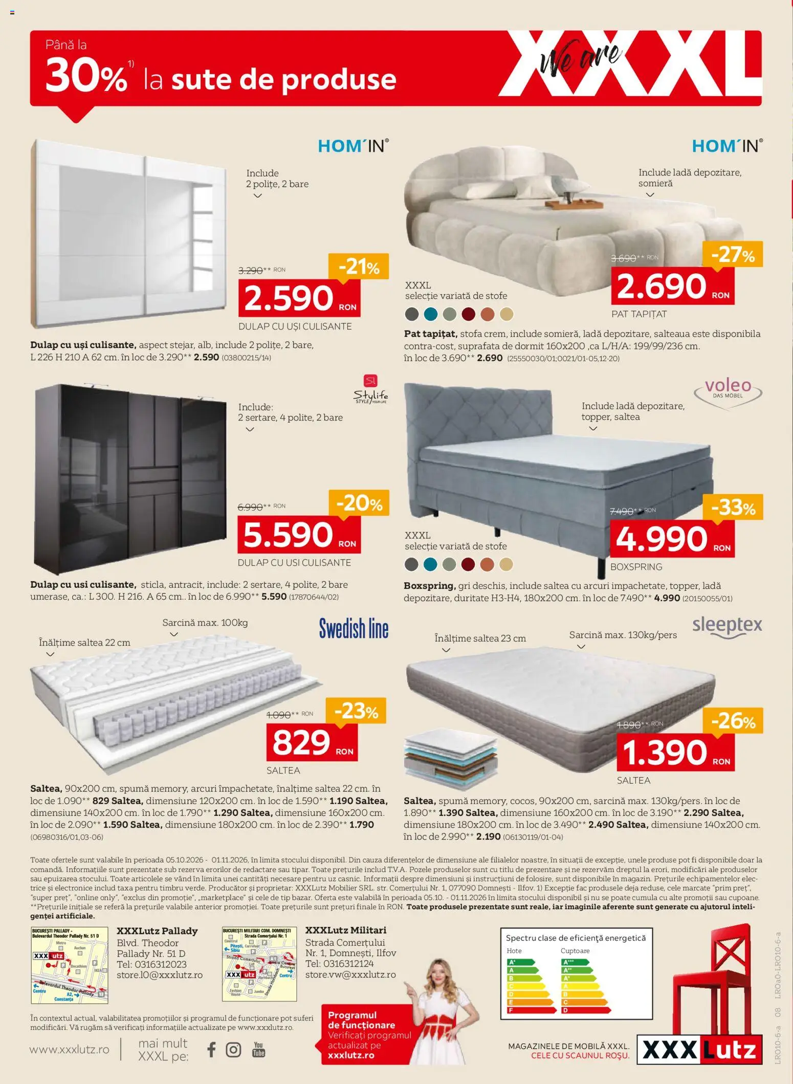 Catalog XXXLutz 5 - 31 Octombrie 2026 | Pagina 8 | Produse: Style, Pat, Saltea, Tip