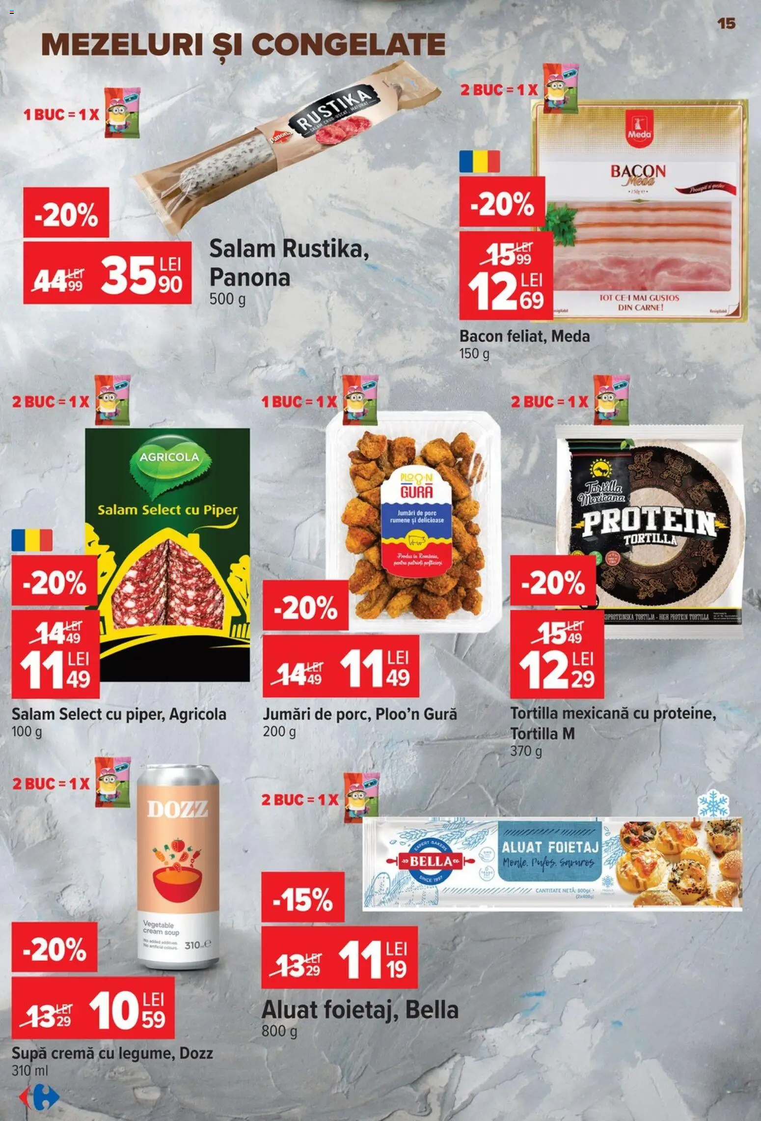 Catalog Carrefour 14 - 26 Octombrie 2026 | Pagina 15 | Produse: Foietaj, Salam, Bella, Piper