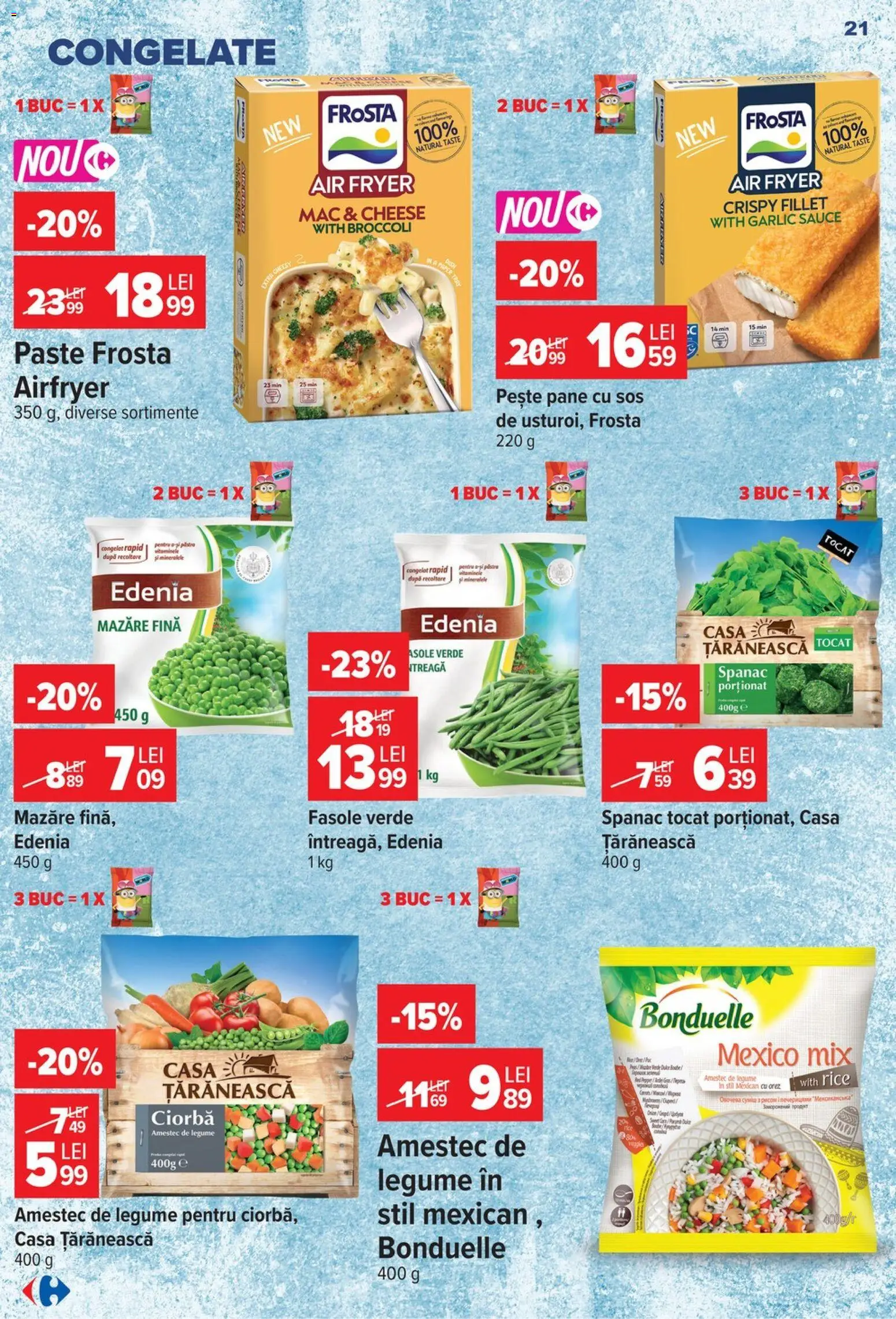 Catalog Carrefour 14 - 26 Octombrie 2026 | Pagina 21 | Produse: Mazăre, Pește, Amestec, Sos