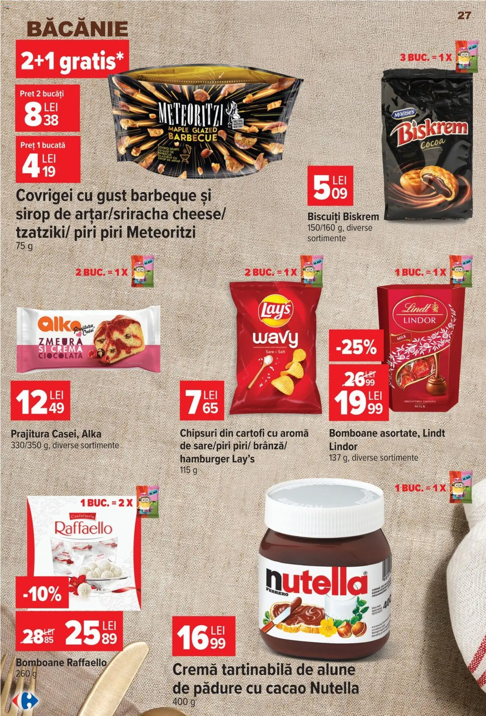 Catalog Carrefour 14 - 26 Octombrie 2026 | Pagina 27 | Produse: Lindt, Prăjitură, Ferrero, Alune de pădure