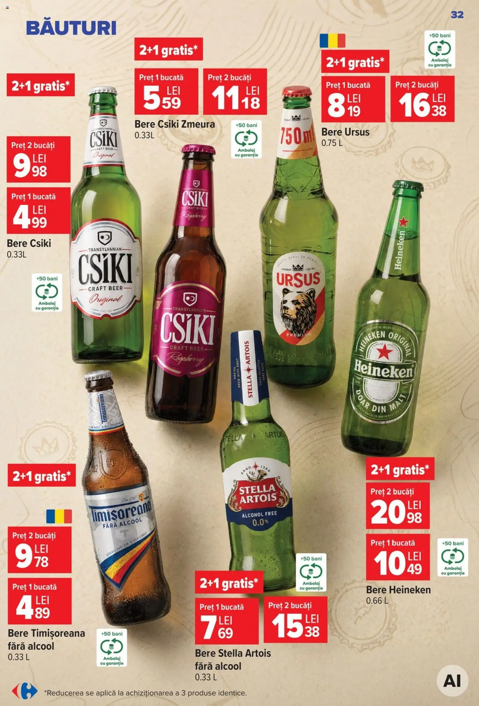 Catalog Carrefour 14 - 26 Octombrie 2026 | Pagina 33 | Produse: Zmeură, Ursus, Aplică, Bere