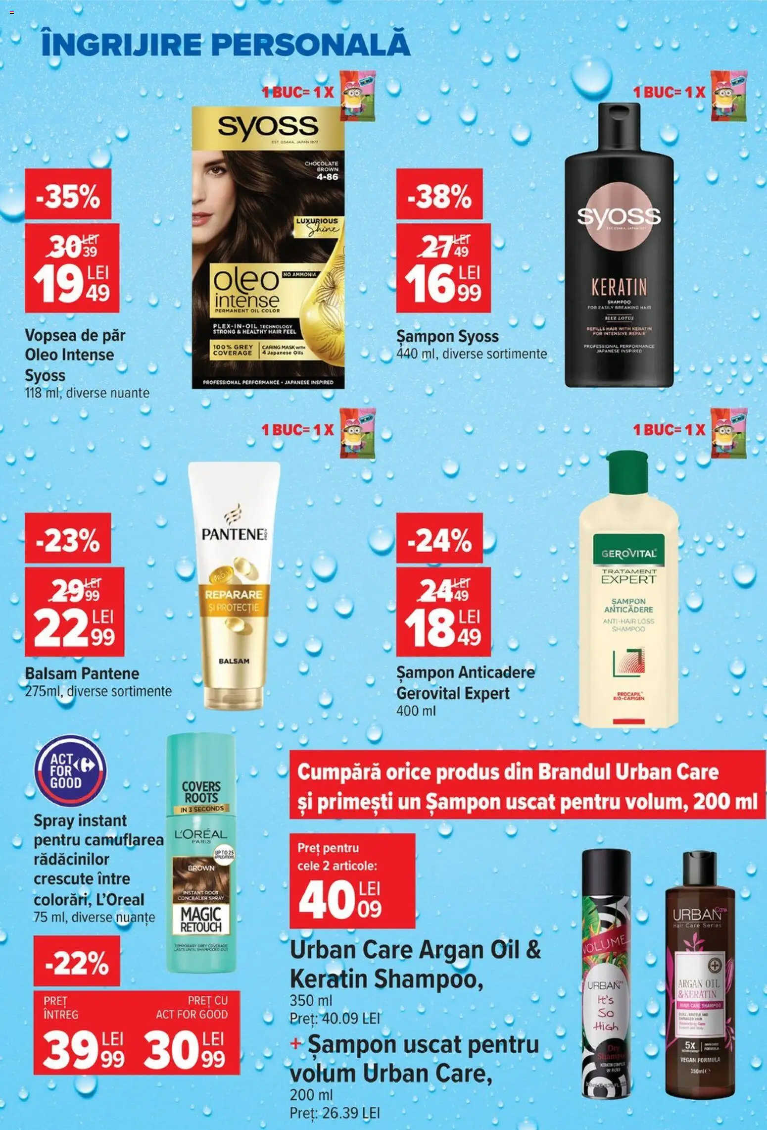Catalog Carrefour 14 - 26 Octombrie 2026 | Pagina 36 | Produse: Șampon, Balsam, Intense, Vopsea de păr
