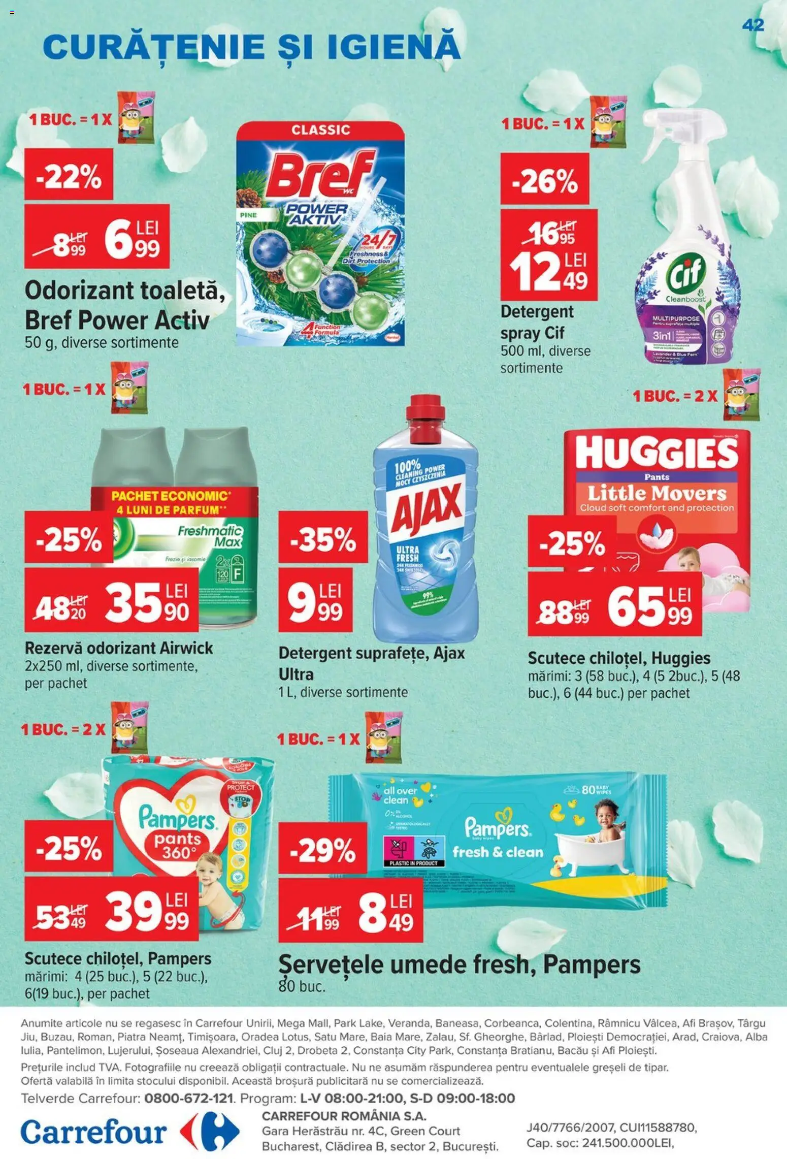 Catalog Carrefour 14 - 26 Octombrie 2026 | Pagina 42 | Produse: Cif, Parfum, Scutece, Power