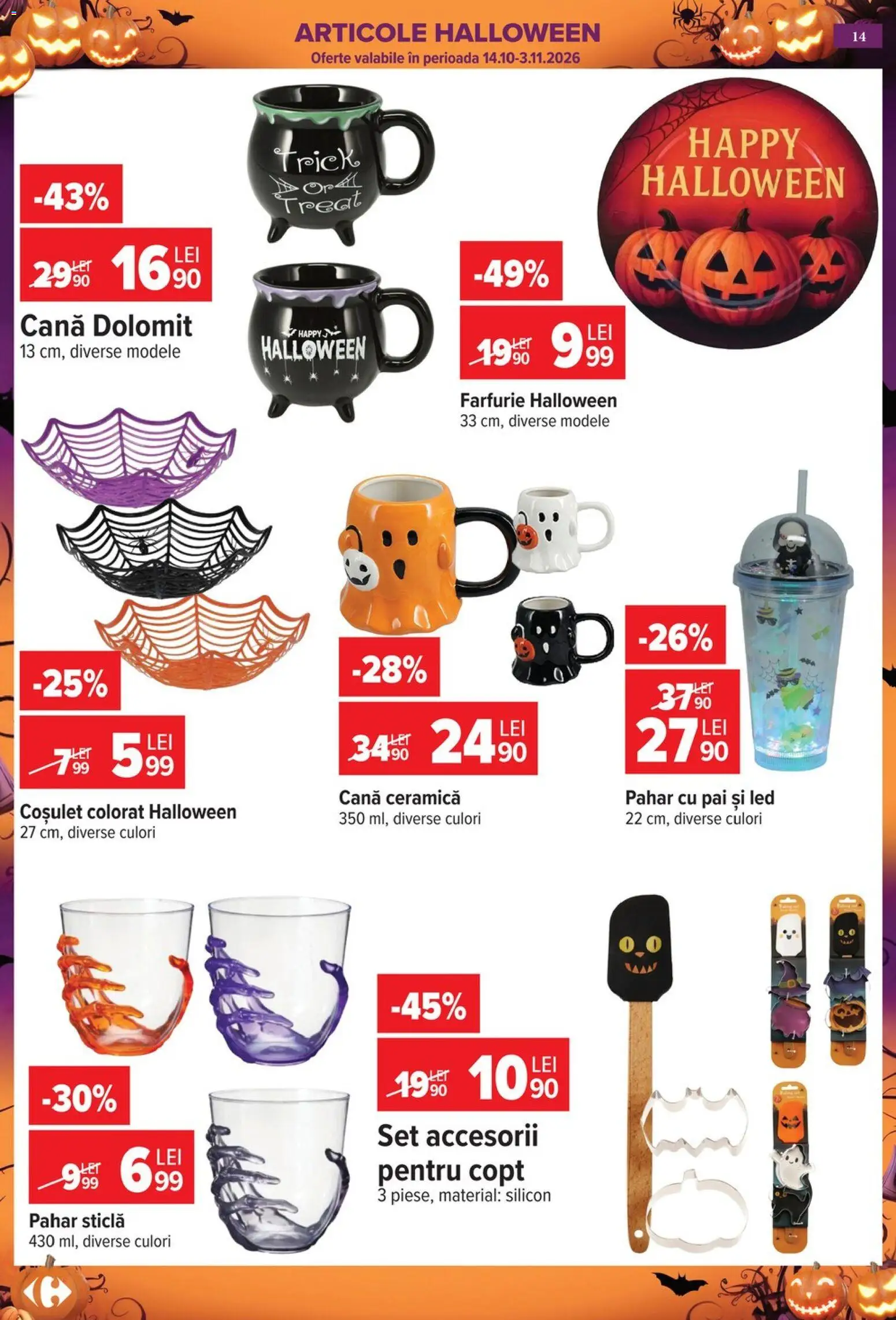 Catalog Carrefour 14 - 26 Octombrie 2026 | Pagina 14 | Produse: LED, Farfurie