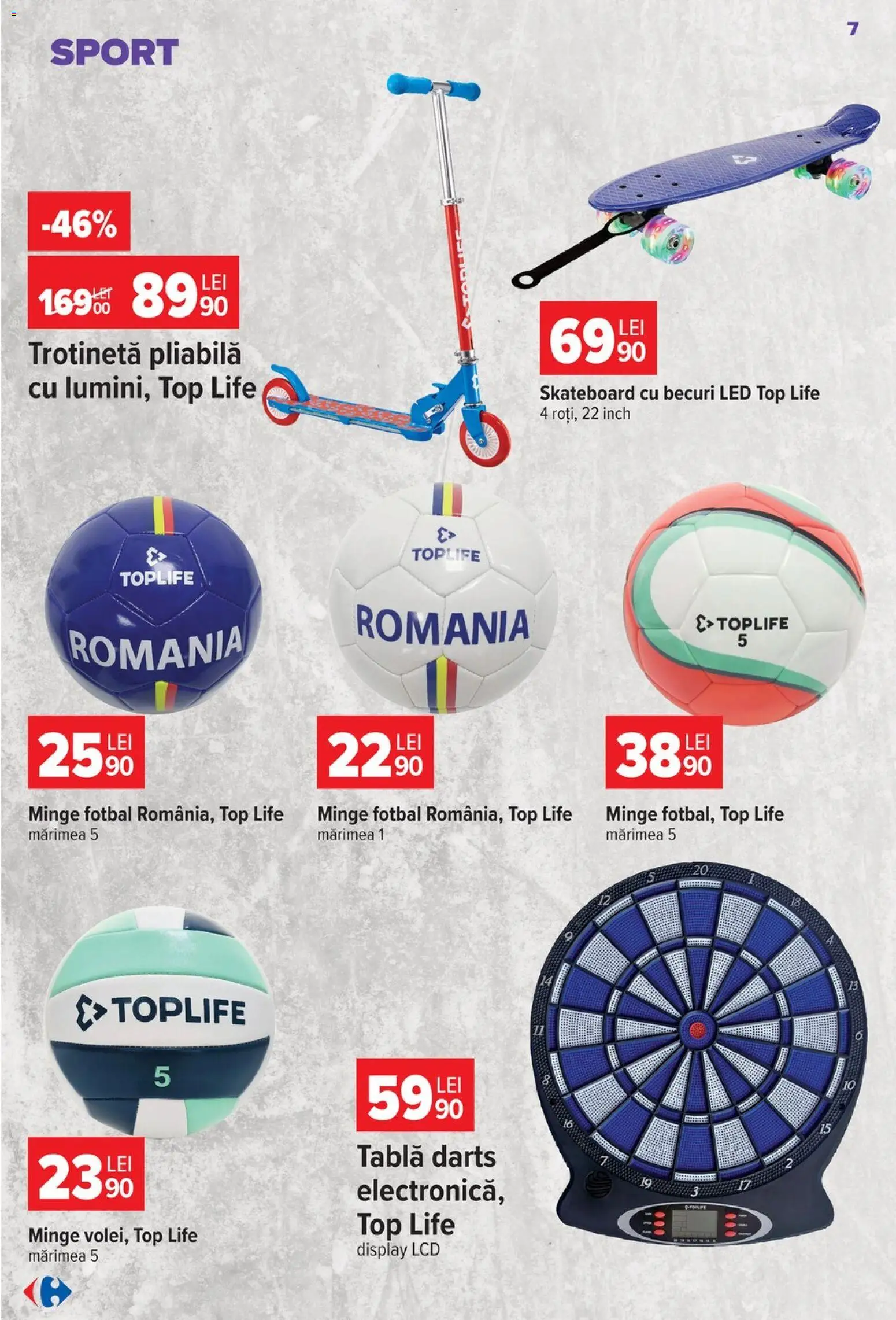 Catalog Carrefour 14 - 26 Octombrie 2026 | Pagina 7 | Produse: Top, Tablă, LED, Sport