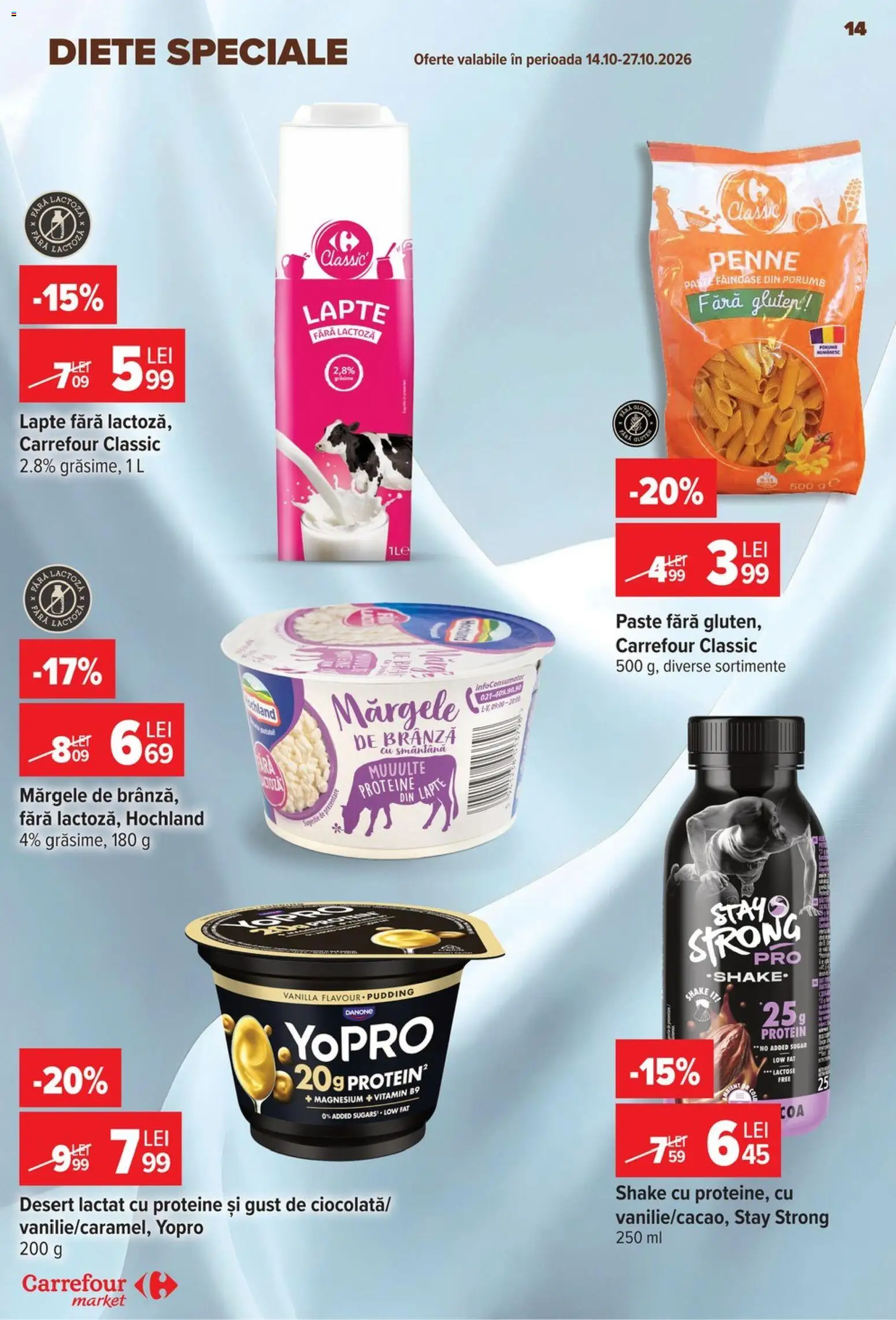 Catalog Carrefour 14 - 26 Octombrie 2026 | Pagina 14 | Produse: Carrefour Classic, Cola, Lapte, Paste