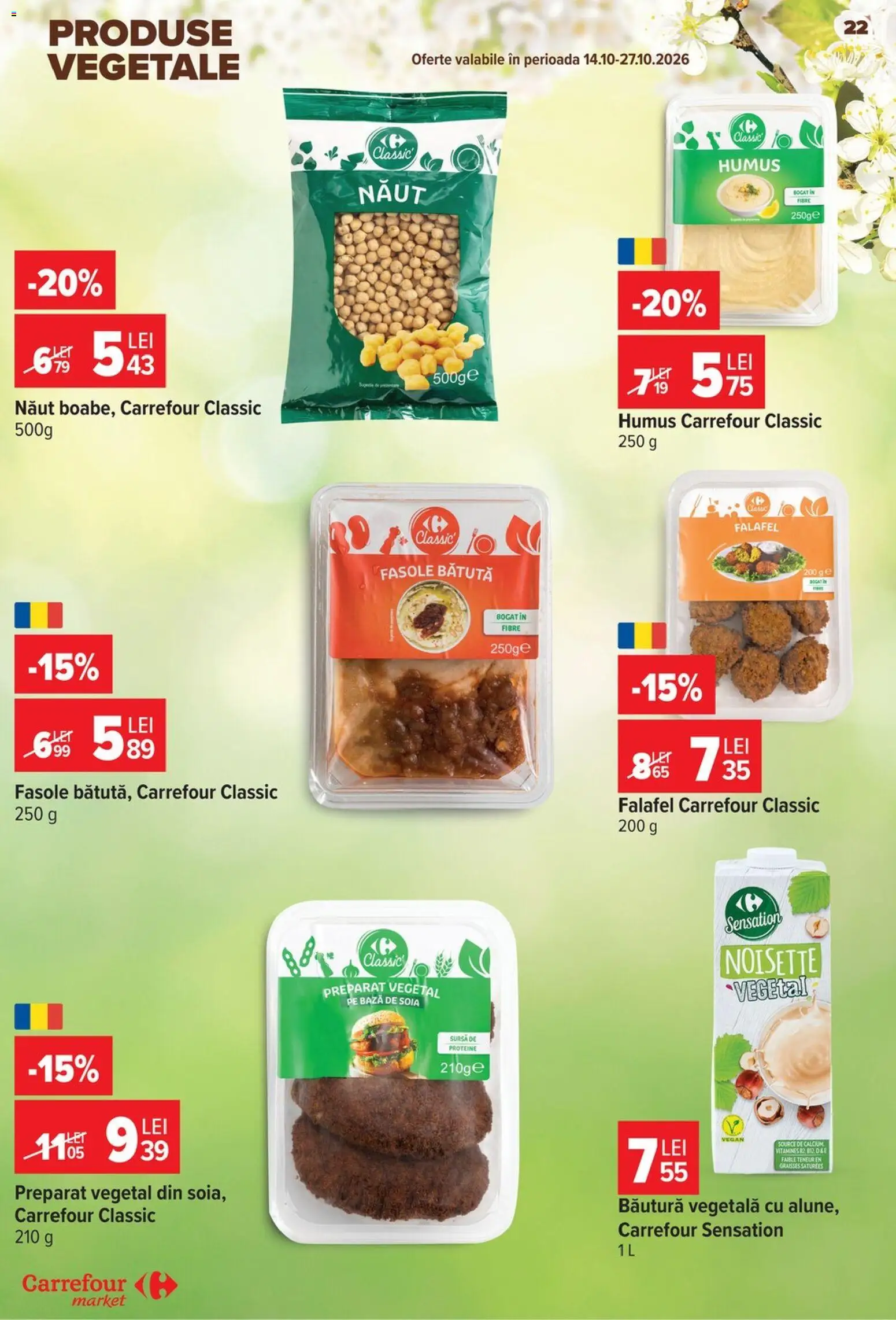 Catalog Carrefour 14 - 26 Octombrie 2026 | Pagina 22 | Produse: Carrefour Classic, Proteine, Humus