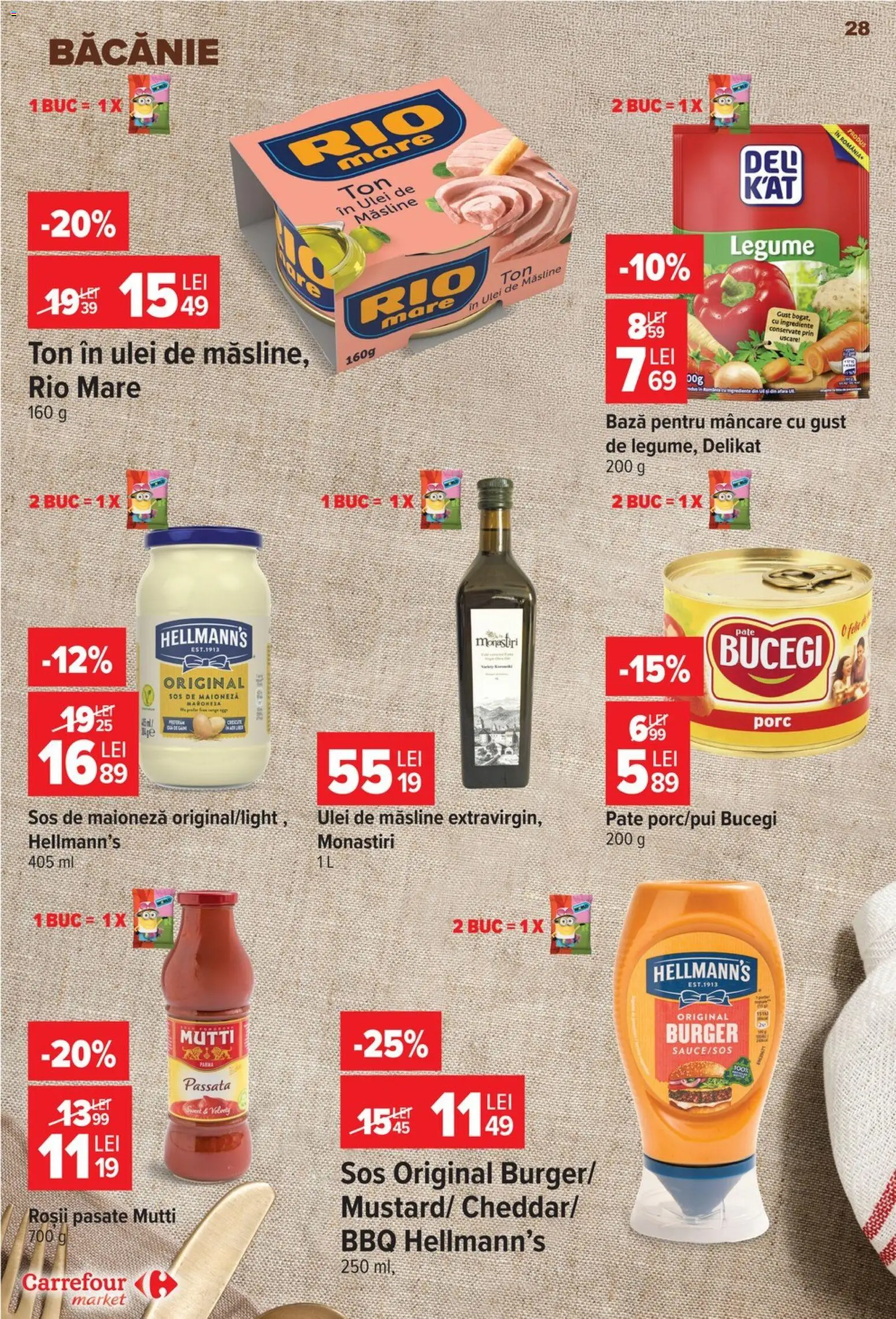 Catalog Carrefour 14 - 26 Octombrie 2026 | Pagina 28 | Produse: Roșii, Burger, Legume, Sos
