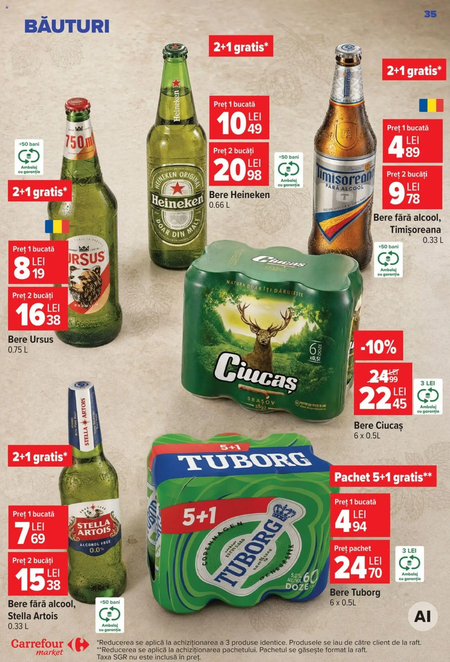 Catalog Carrefour 14 - 26 Octombrie 2026 | Pagina 35 | Produse: Ursus, Aplică, Bere, Pește