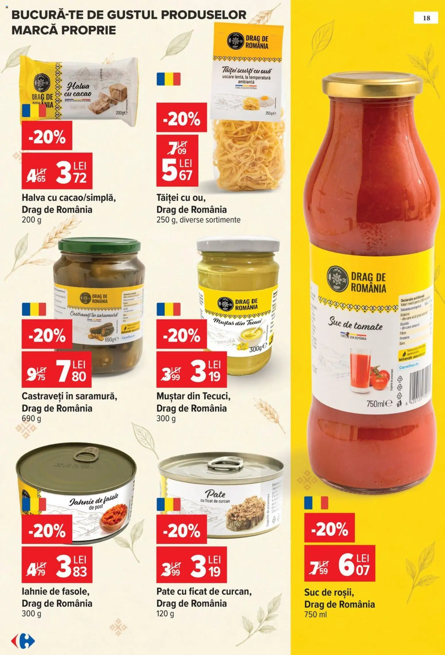Catalog Carrefour 14 - 26 Octombrie 2026 | Pagina 18 | Produse: Suc, Cacao, Castraveți, Sare