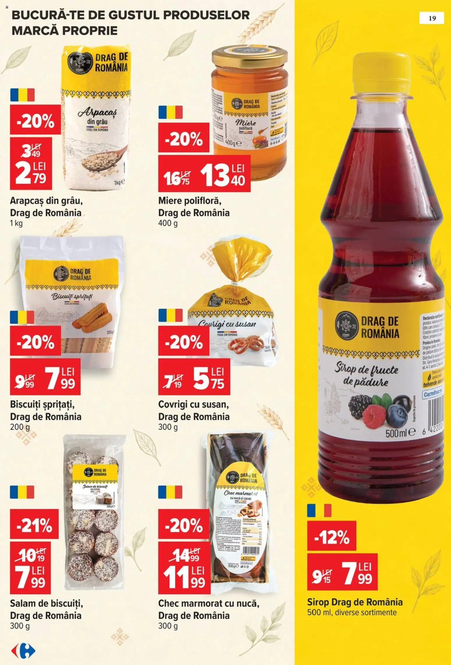 Catalog Carrefour 14 - 26 Octombrie 2026 | Pagina 19 | Produse: Miere, Divan, Sirop de fructe, Făină
