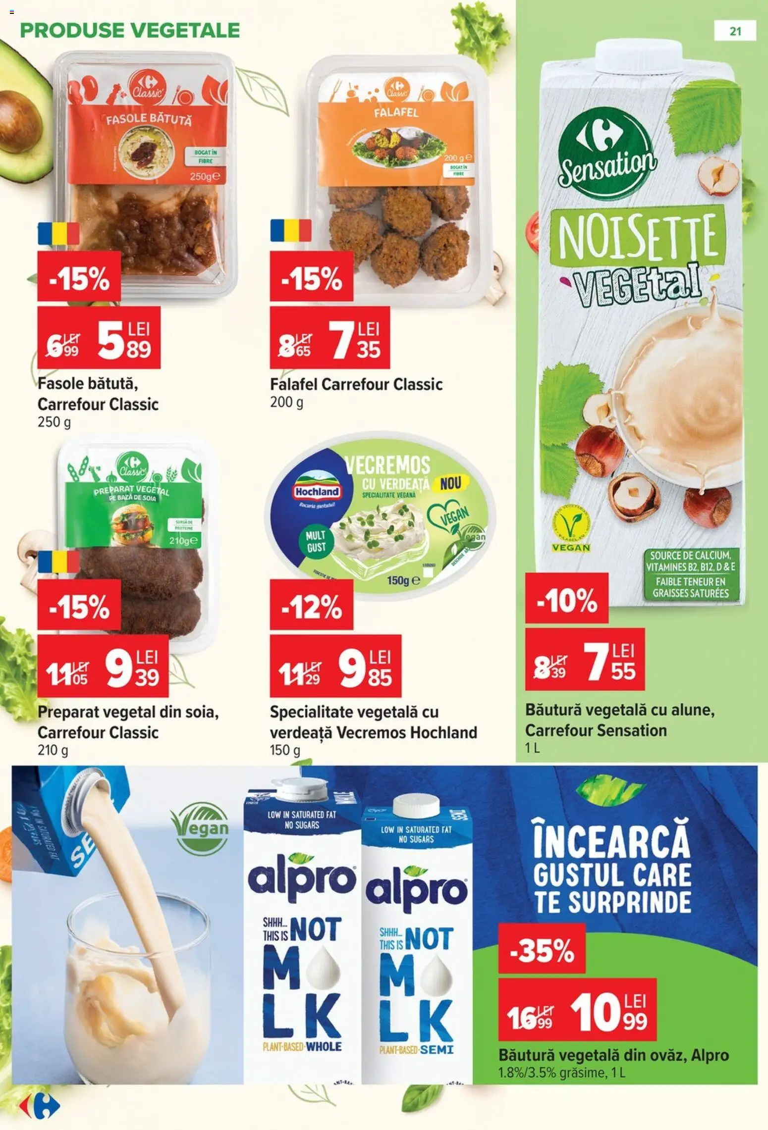 Catalog Carrefour 14 - 26 Octombrie 2026 | Pagina 21 | Produse: Carrefour Classic, Alpro, Hochland, Verdeață