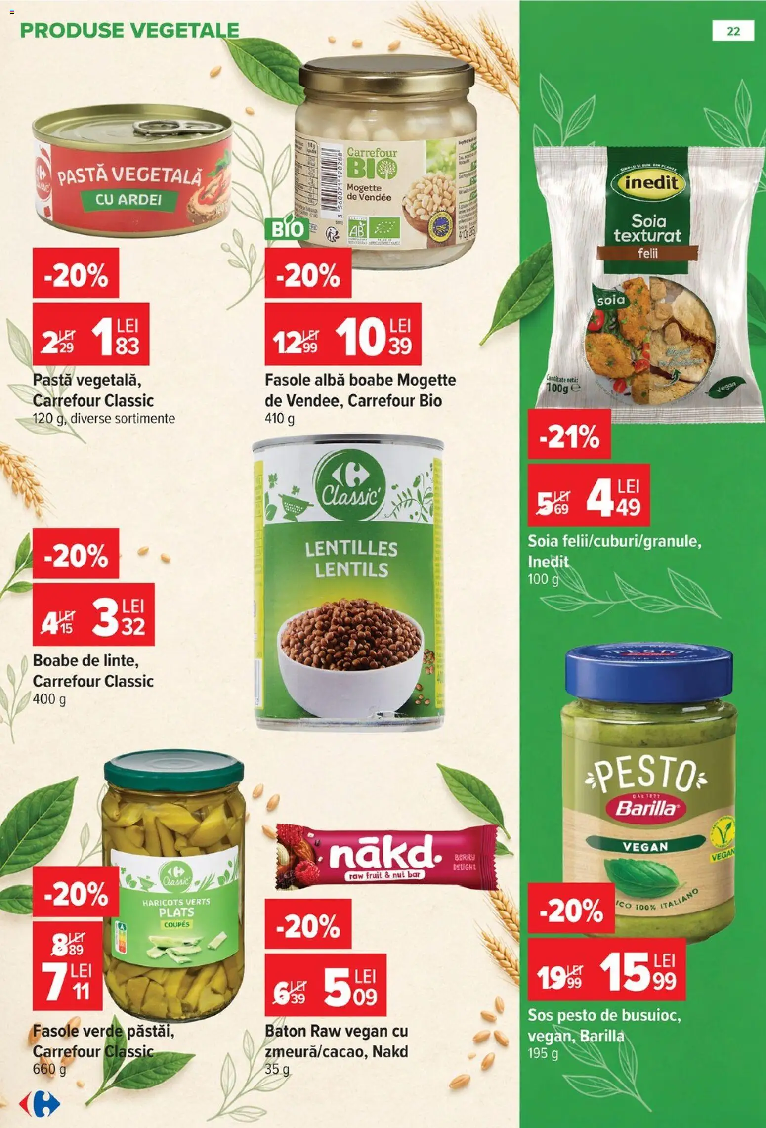Catalog Carrefour 14 - 26 Octombrie 2026 | Pagina 22 | Produse: Carrefour Classic, Alba, Ardei, Fasole verde