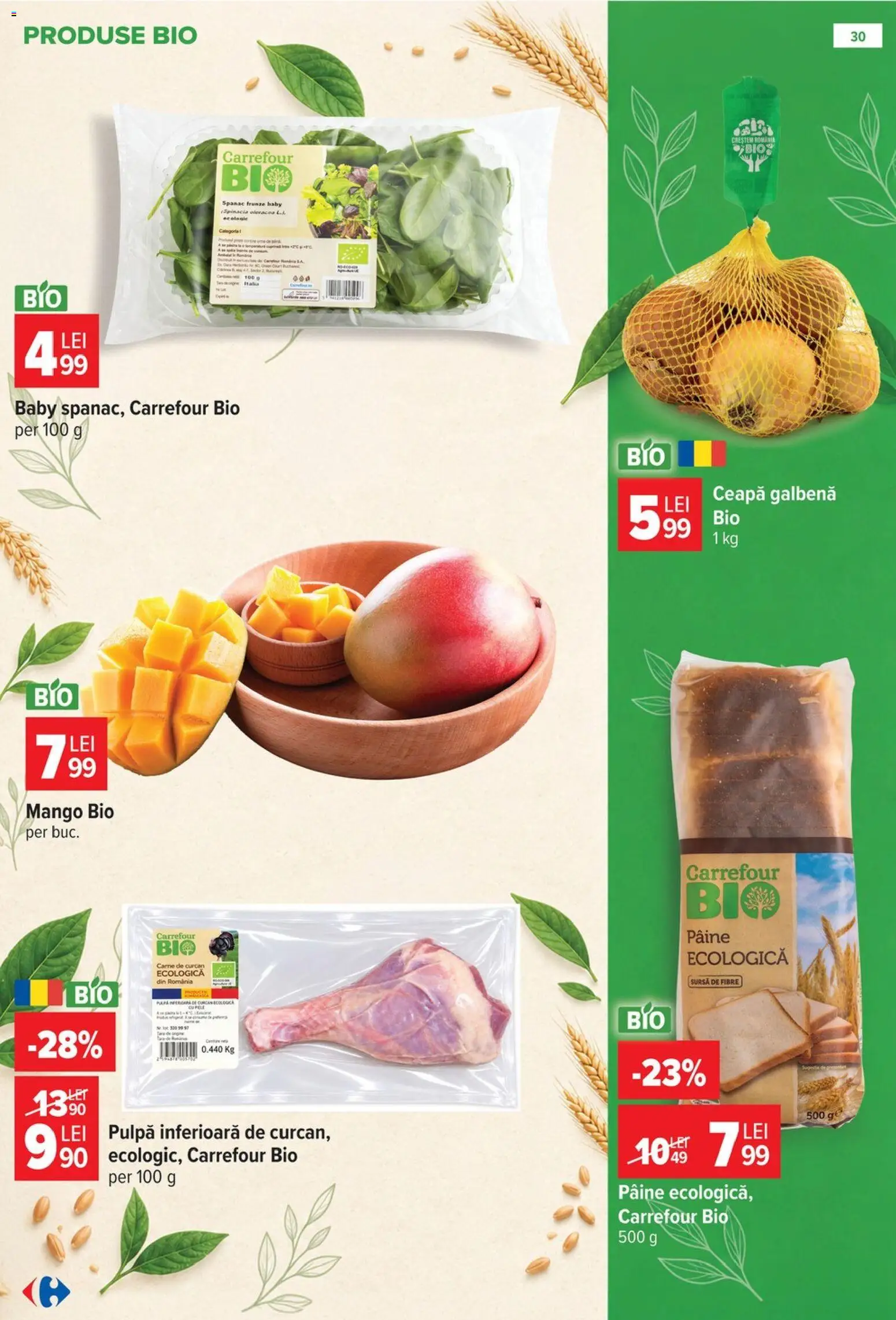 Catalog Carrefour 14 - 26 Octombrie 2026 | Pagina 30 | Produse: Bio, Baby, Ceapă galbenă, Mango