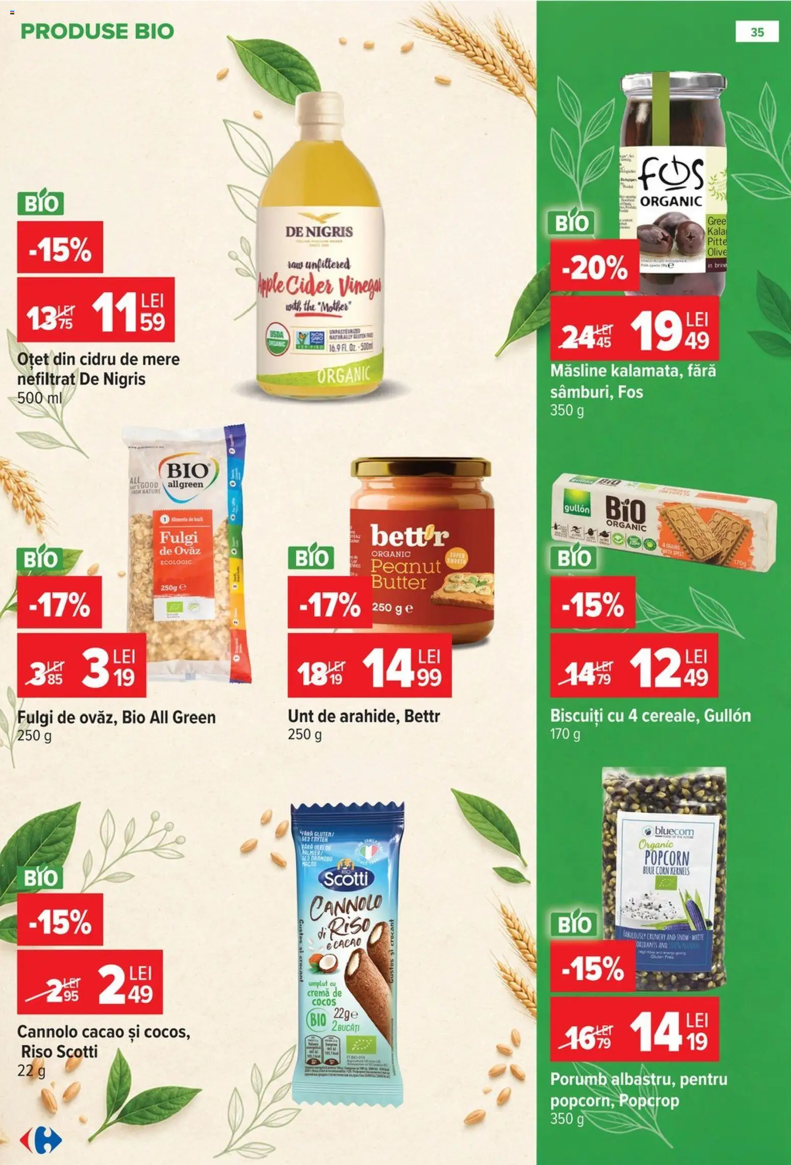 Catalog Carrefour 14 - 26 Octombrie 2026 | Pagina 35 | Produse: Măsline, Unt, Cremă, Porumb
