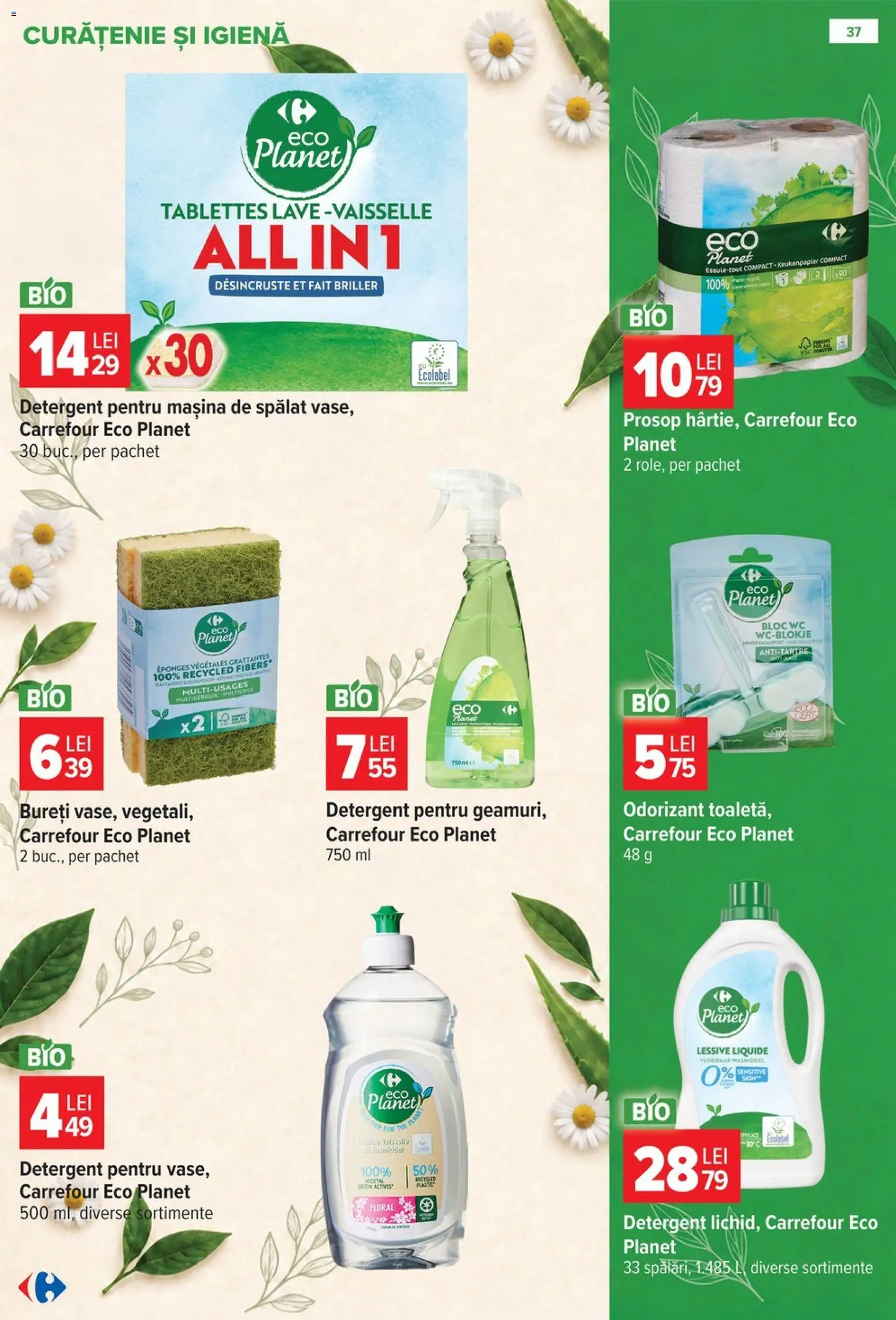Catalog Carrefour 14 - 26 Octombrie 2026 | Pagina 37 | Produse: Mașină De Spălat, Detergent, Detergent pentru mașina de spălat