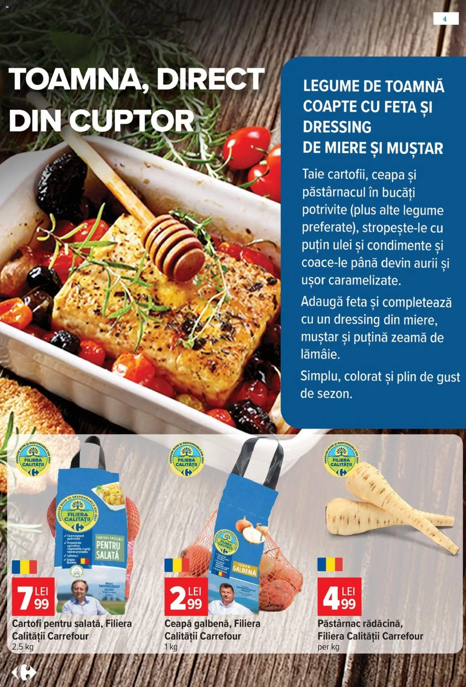 Catalog Carrefour 14 - 26 Octombrie 2026 | Pagina 4 | Produse: Miere, Salată, Cartofi, Plus