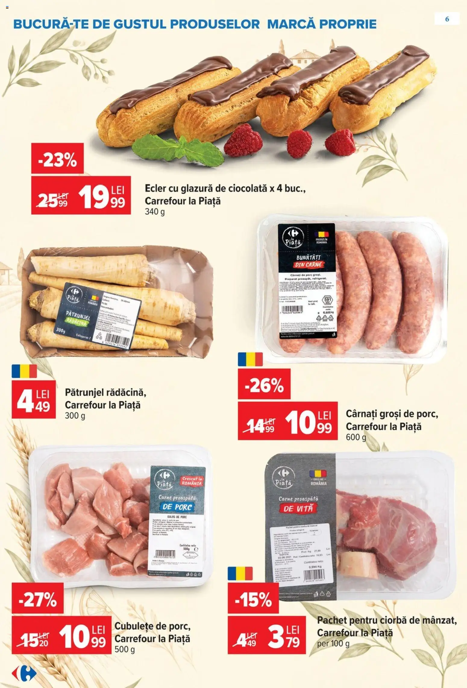 Catalog Carrefour 14 - 26 Octombrie 2026 | Pagina 6 | Produse: Vită, Pătrunjel, Ciocolată, Gulaș