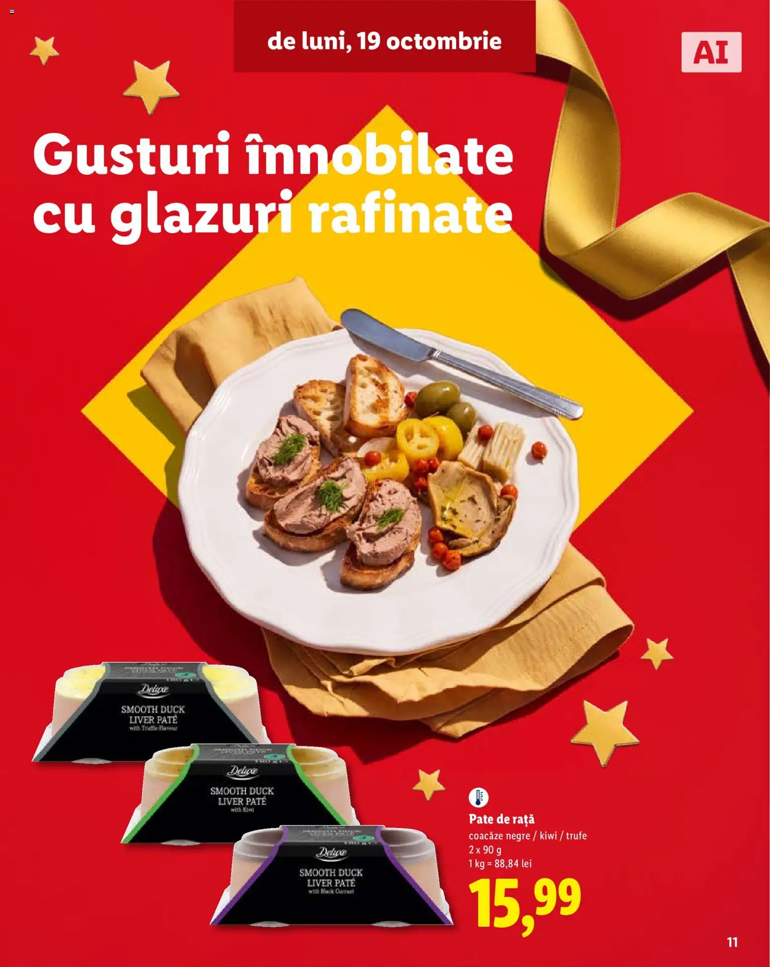 Catalog LIDL 19 Octombrie - 30 Decembrie 2026 | Pagina 11 | Produse: Pate, Rață, Kiwi, Black