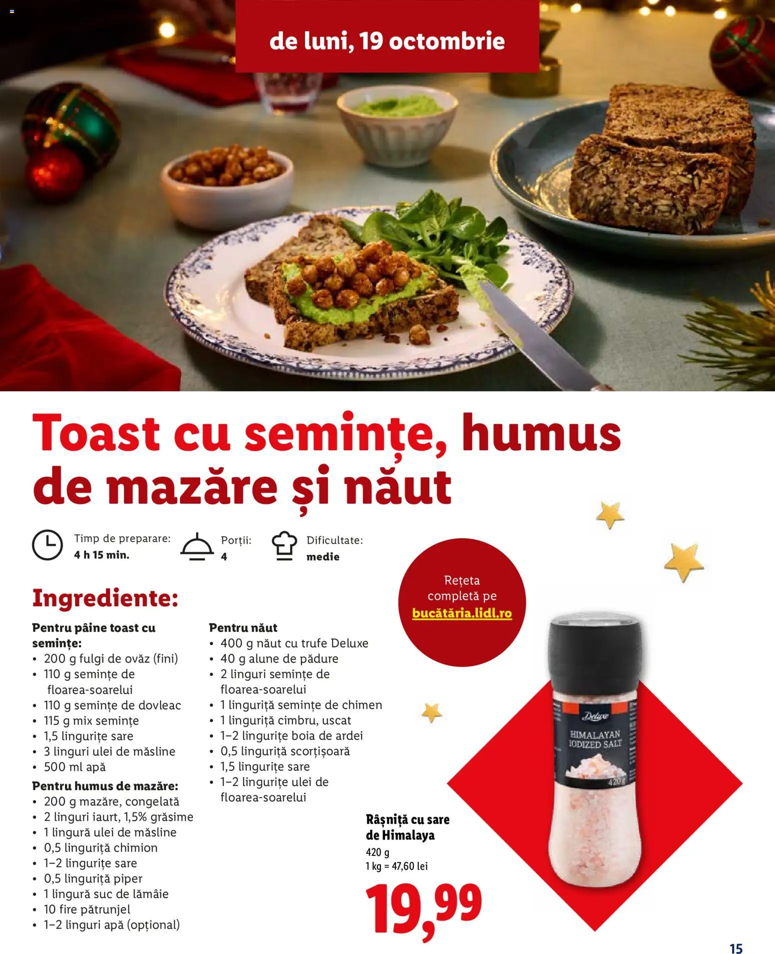 Catalog LIDL 19 Octombrie - 30 Decembrie 2026 | Pagina 15 | Produse: Mazăre, Ardei, Pâine, Suc