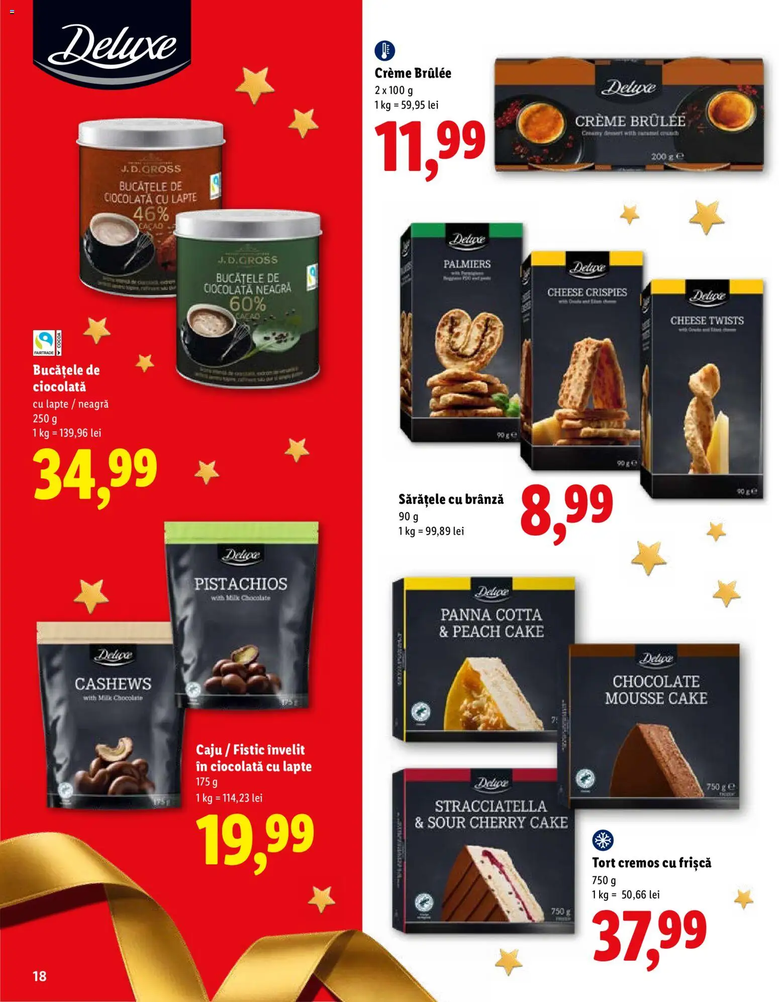 Catalog LIDL 19 Octombrie - 30 Decembrie 2026 | Pagina 18 | Produse: Ciocolată, Caju, Fistic, Deluxe