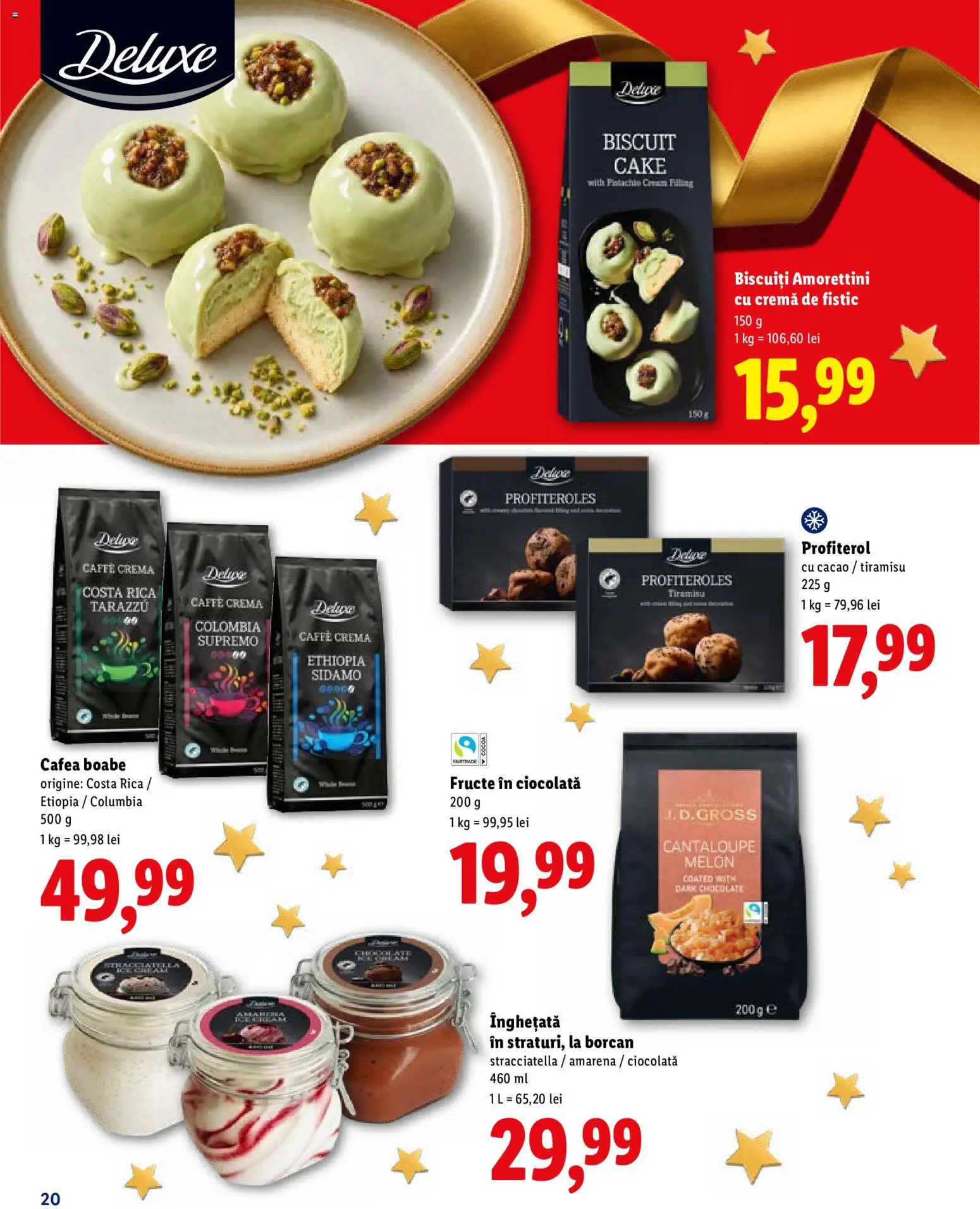 Catalog LIDL 19 Octombrie - 30 Decembrie 2026 | Pagina 20 | Produse: Fistic, Biscuiți, Înghețată, Fructe