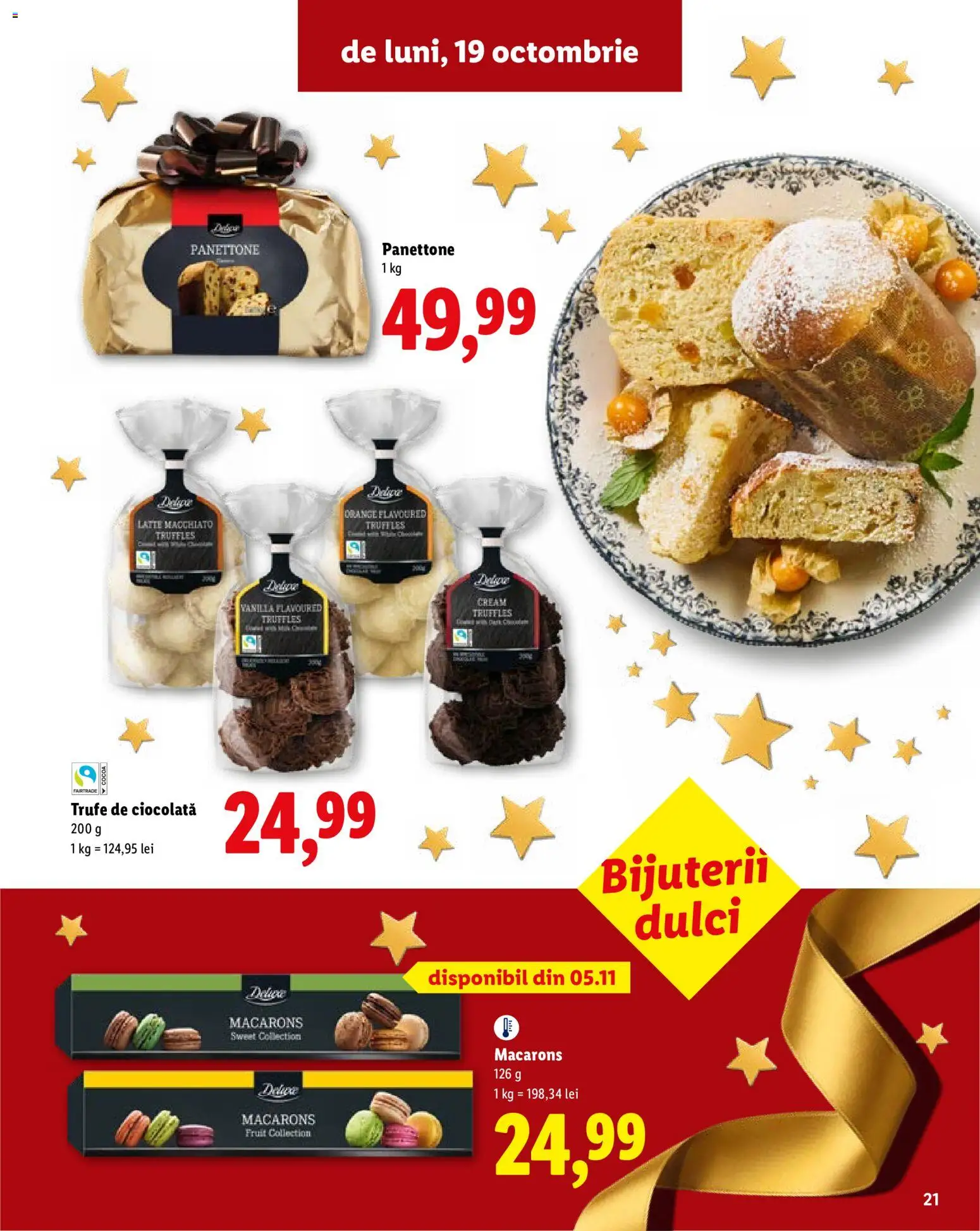 Catalog LIDL 19 Octombrie - 30 Decembrie 2026 | Pagina 21 | Produse: Ciocolată, Macarons, Deluxe