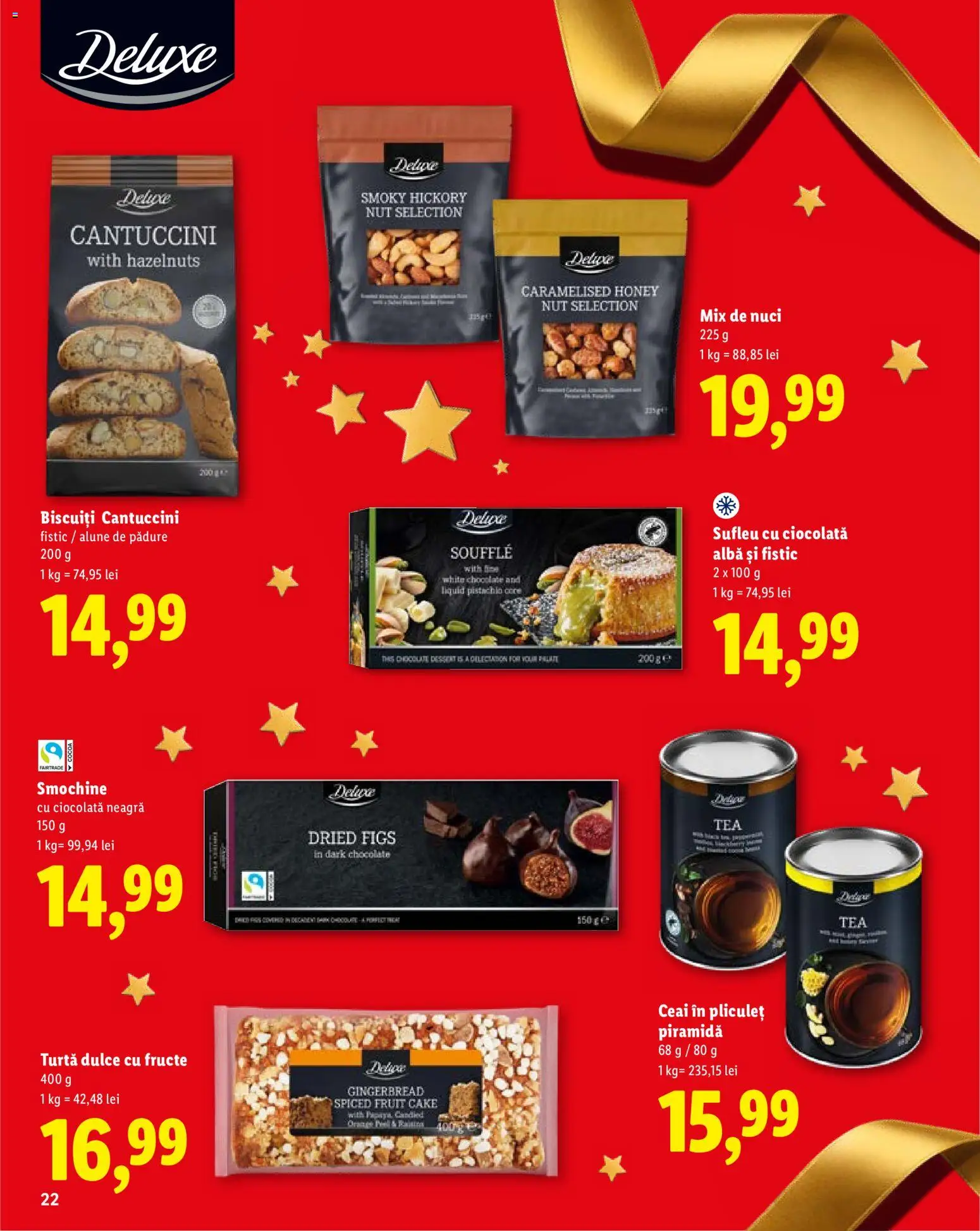 Catalog LIDL 19 Octombrie - 30 Decembrie 2026 | Pagina 22 | Produse: Ceai, Turtă dulce, Fructe, Deluxe