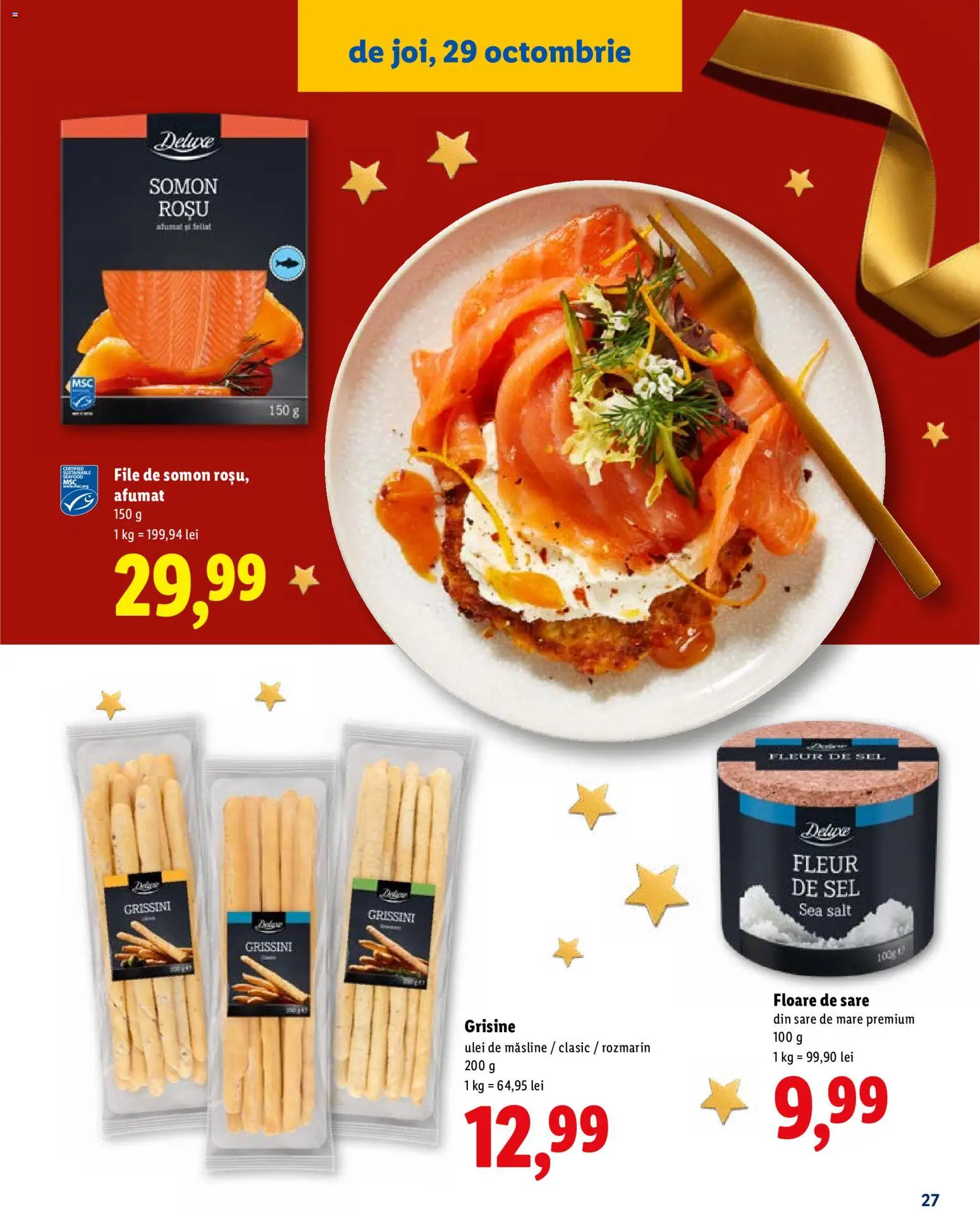 Catalog LIDL 19 Octombrie - 30 Decembrie 2026 | Pagina 27 | Produse: Măsline, Ulei de masline, Somon, Deluxe