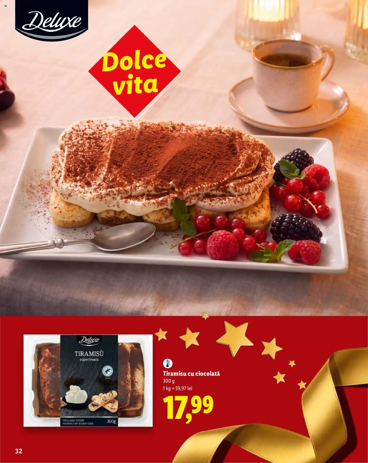 Catalog LIDL 19 Octombrie - 30 Decembrie 2026 | Pagina 32 | Produse: Vită, Tiramisu, Ciocolată, Deluxe