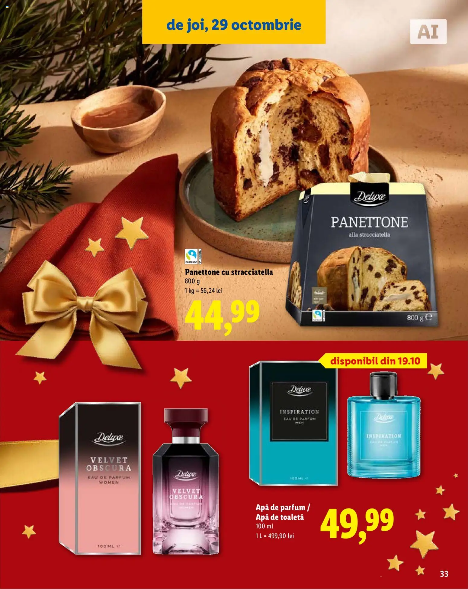 Catalog LIDL 19 Octombrie - 30 Decembrie 2026 | Pagina 33 | Produse: Apă de parfum, Parfum, Apă de toaletă, Apă