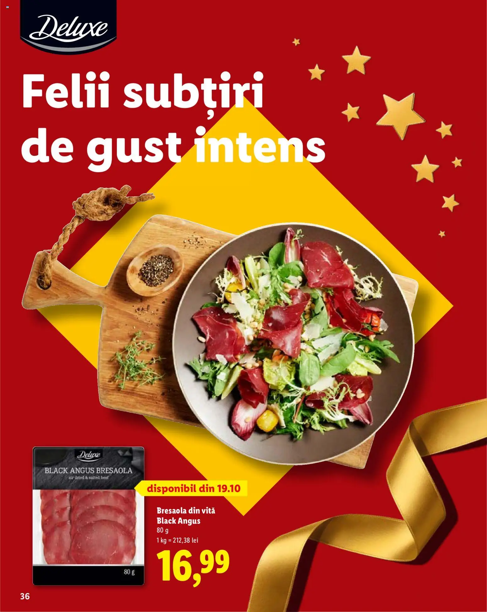 Catalog LIDL 19 Octombrie - 30 Decembrie 2026 | Pagina 36 | Produse: Vită, Black angus, Deluxe, Black