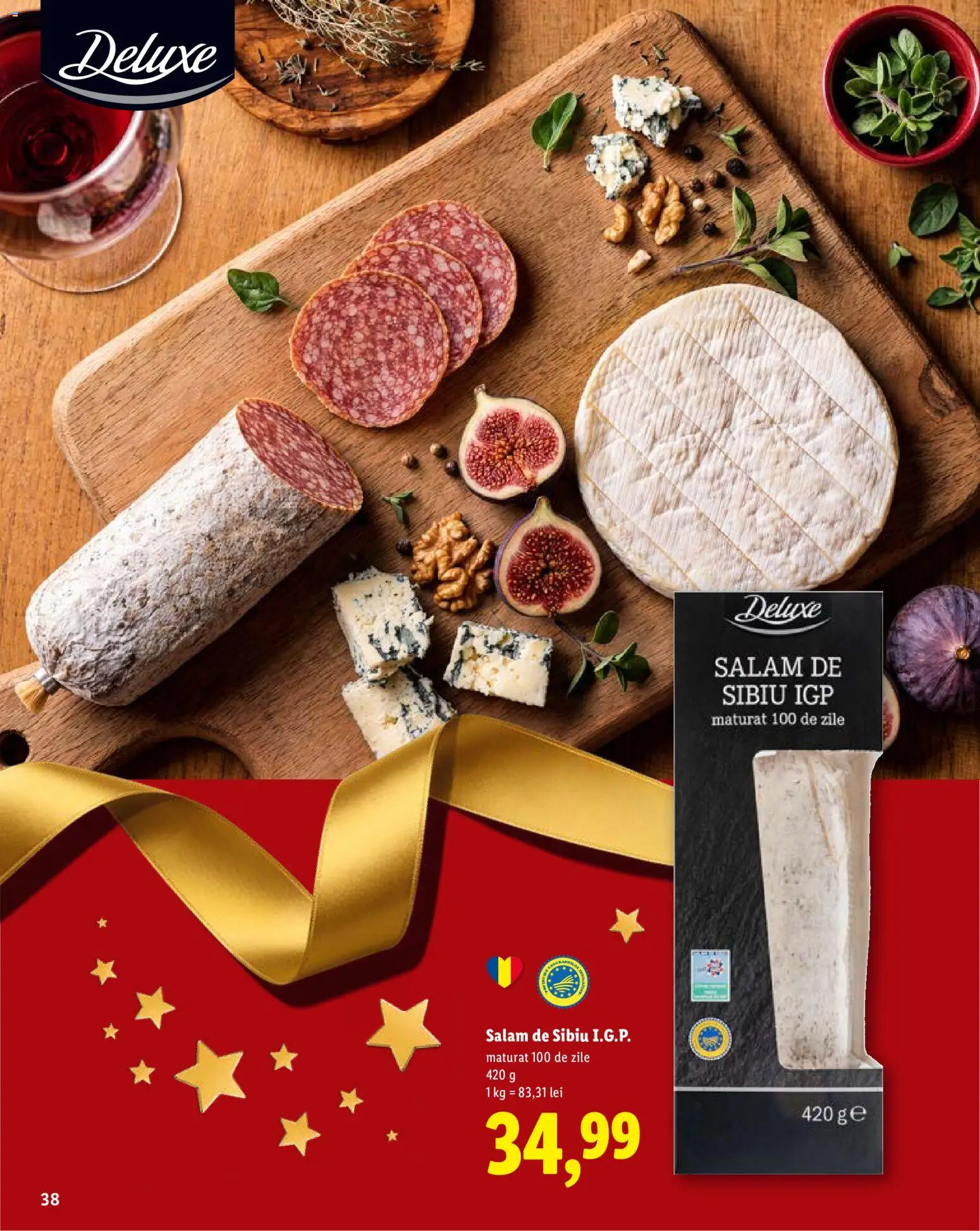 Catalog LIDL 19 Octombrie - 30 Decembrie 2026 | Pagina 38 | Produse: Salam, Deluxe