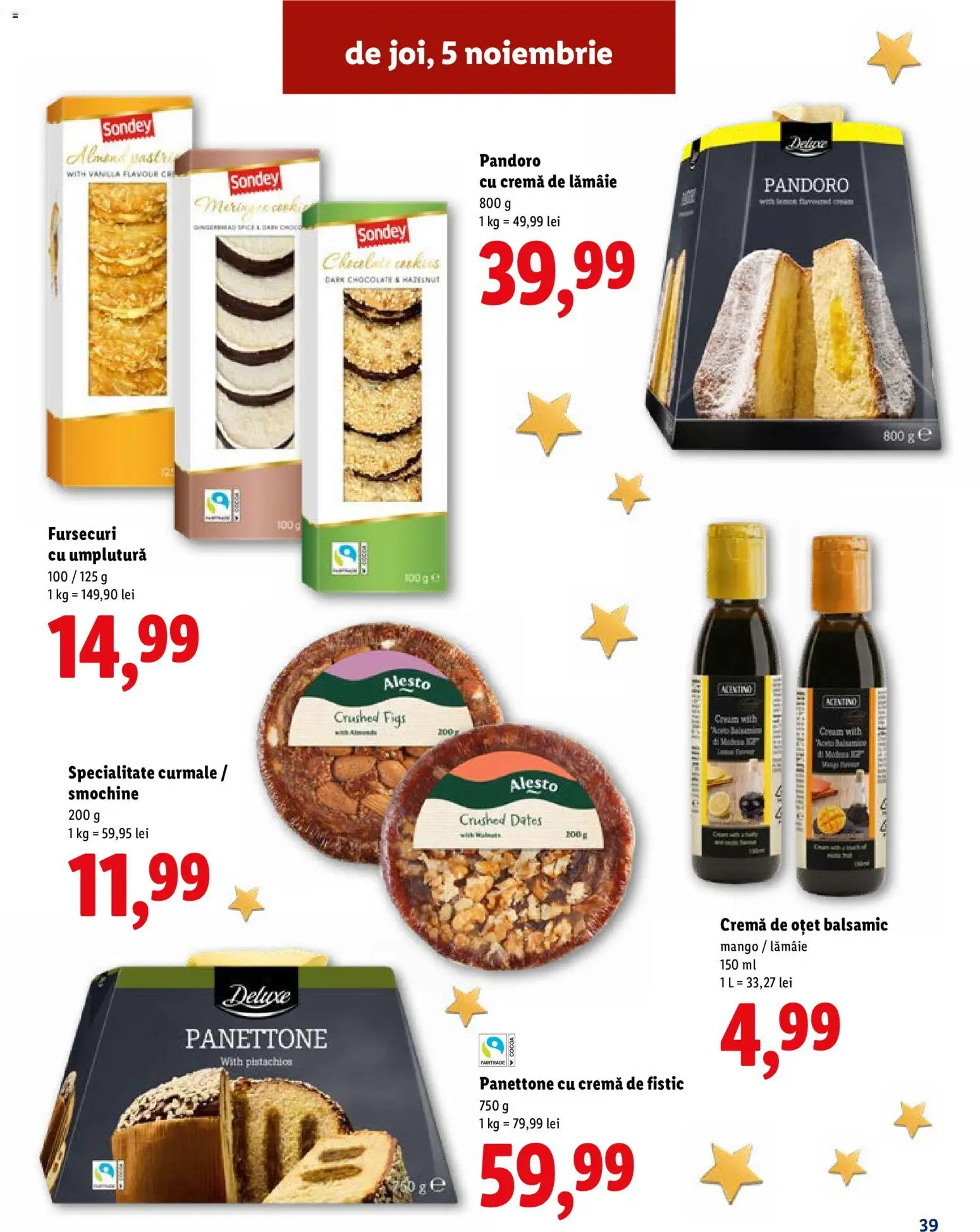 Catalog LIDL 19 Octombrie - 30 Decembrie 2026 | Pagina 39 | Produse: Sondey, Oțet, Deluxe, Lămâie