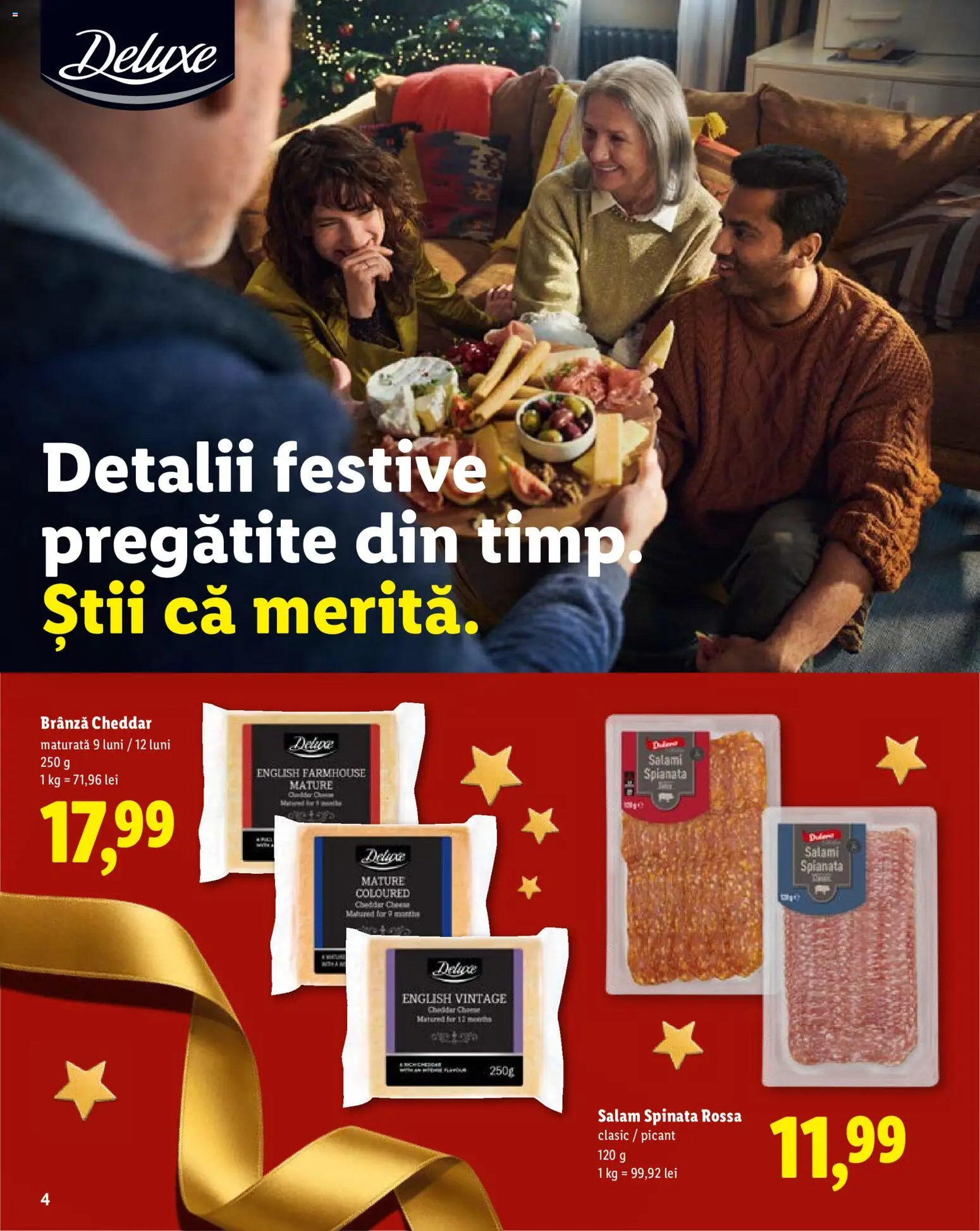 Catalog LIDL 19 Octombrie - 30 Decembrie 2026 | Pagina 4 | Produse: Mătură, Brânză, Salam, Deluxe