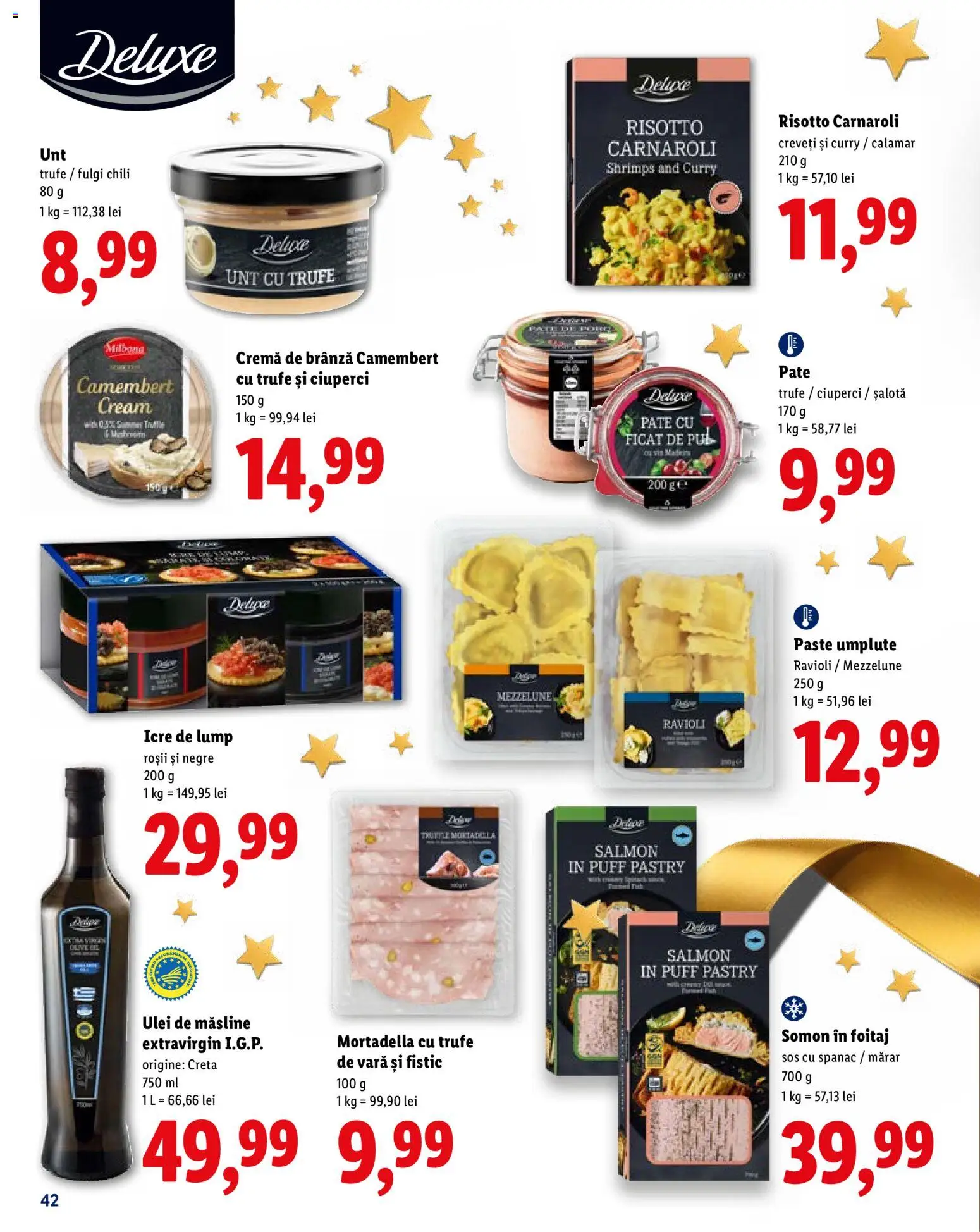 Catalog LIDL 19 Octombrie - 30 Decembrie 2026 | Pagina 42 | Produse: Ulei de masline extravirgin, Roșii, Sos, Unt cu trufe