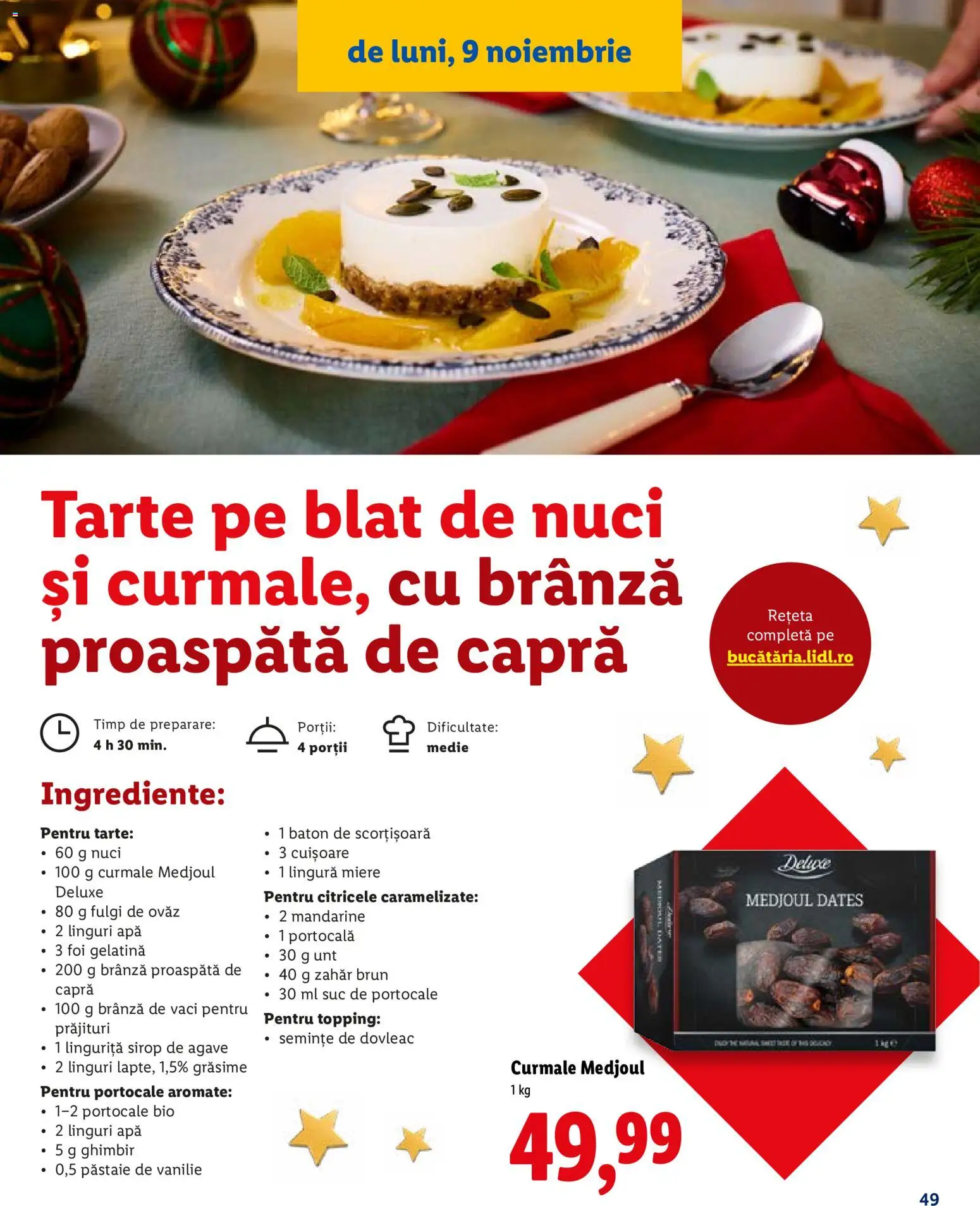 Catalog LIDL 19 Octombrie - 30 Decembrie 2026 | Pagina 49 | Produse: Miere, Branza proaspata, Mandarine, Curmale