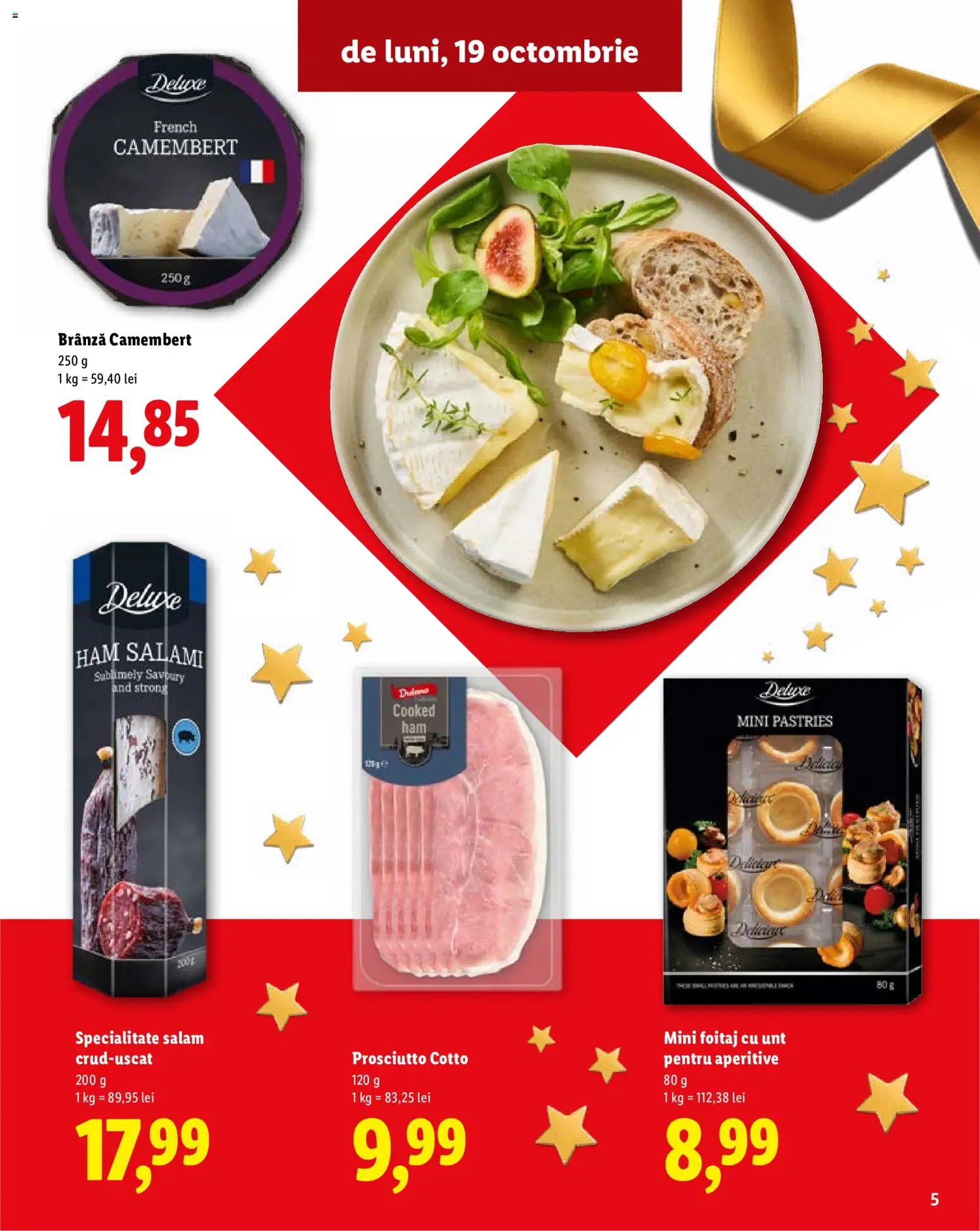 Catalog LIDL 19 Octombrie - 30 Decembrie 2026 | Pagina 5 | Produse: Unt, Brânză, Salam, Deluxe