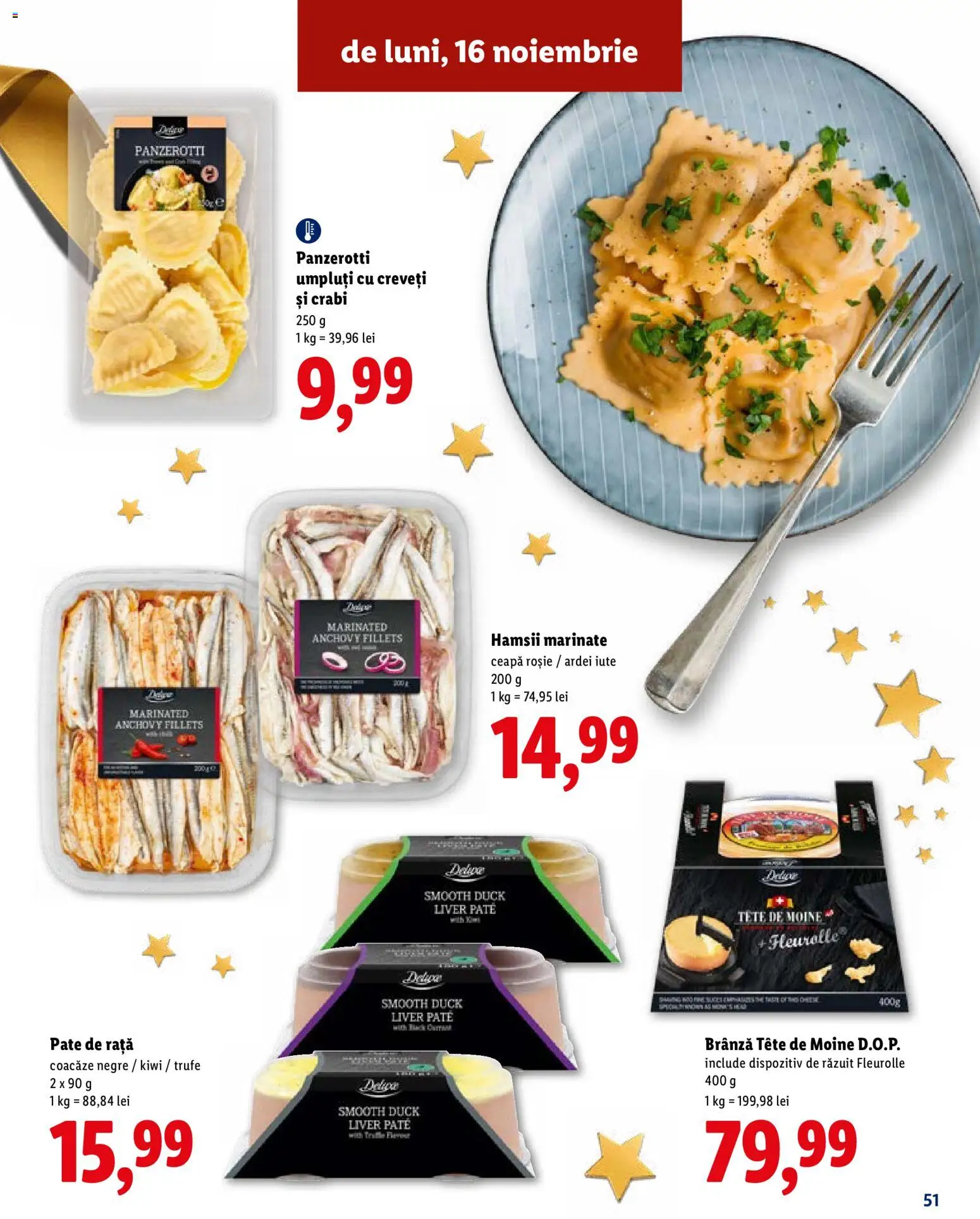 Catalog LIDL 19 Octombrie - 30 Decembrie 2026 | Pagina 51 | Produse: Rață, Brânză, Kiwi, Deluxe