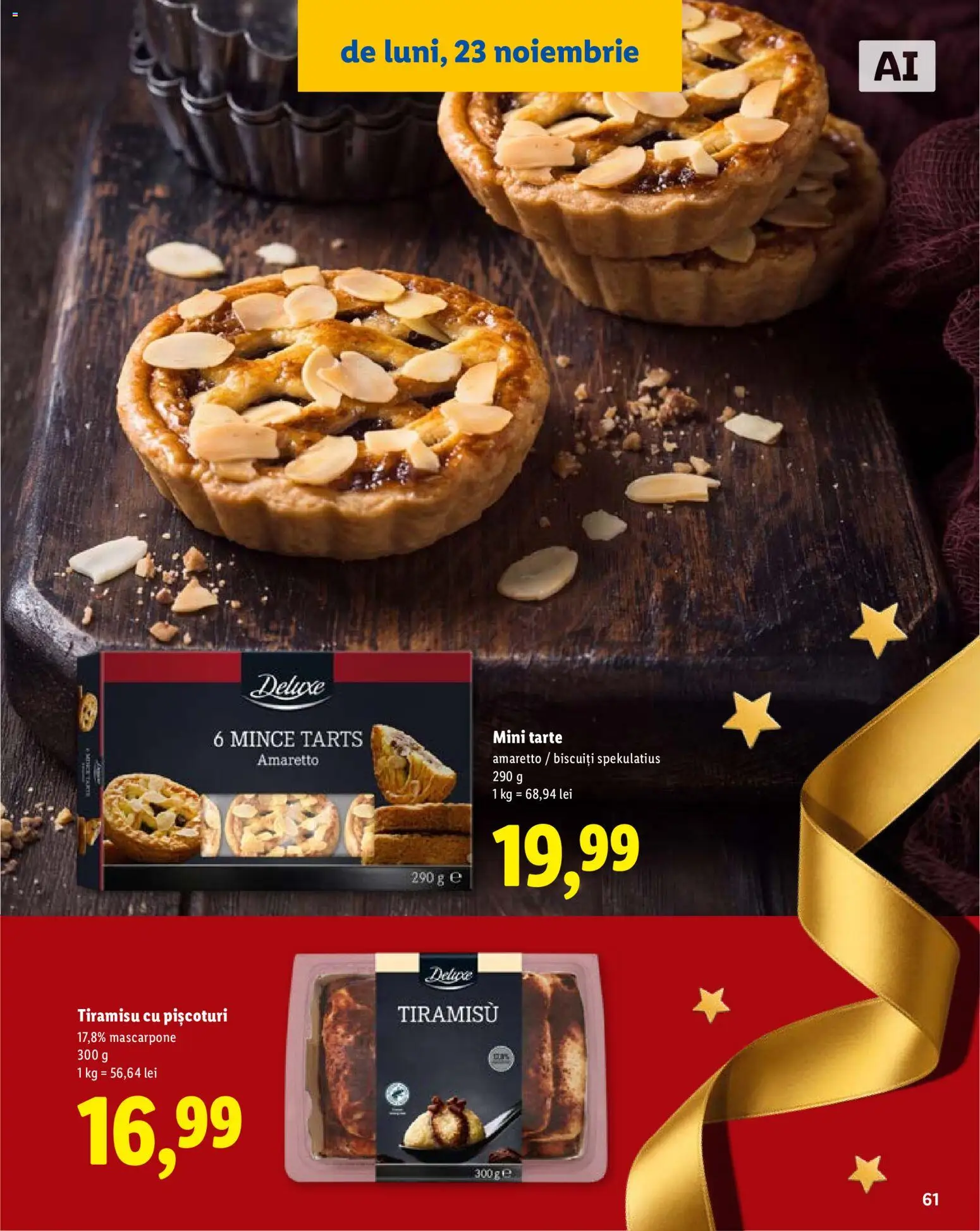 Catalog LIDL 19 Octombrie - 30 Decembrie 2026 | Pagina 61 | Produse: Pișcoturi, Tiramisu, Mascarpone, Biscuiți