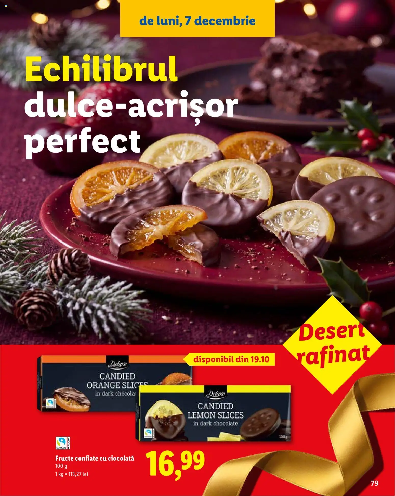 Catalog LIDL 19 Octombrie - 30 Decembrie 2026 | Pagina 79 | Produse: Ciocolată, Fructe, Desert, Deluxe