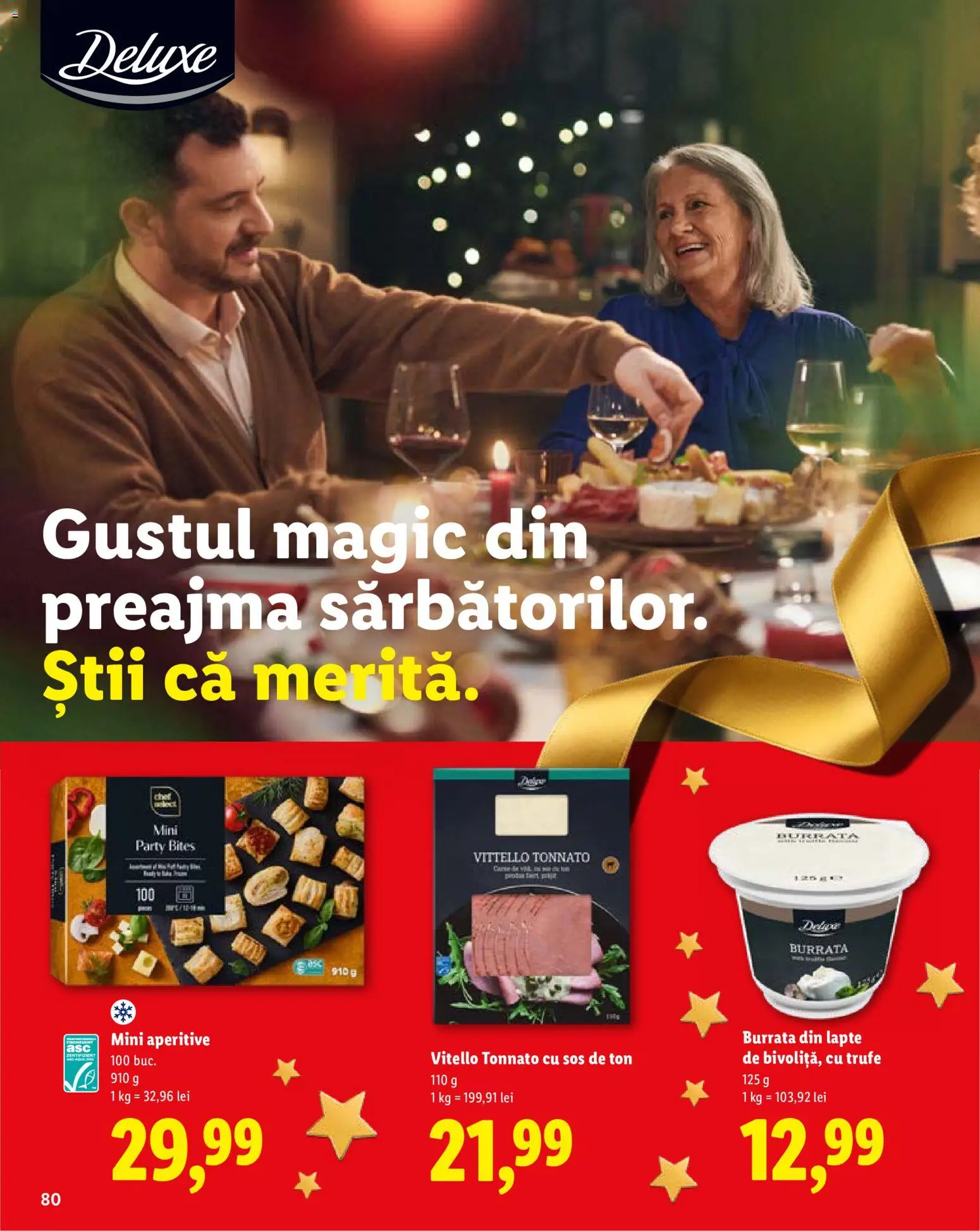 Catalog LIDL 19 Octombrie - 30 Decembrie 2026 | Pagina 80 | Produse: Burrata, Magic, Lapte, Deluxe