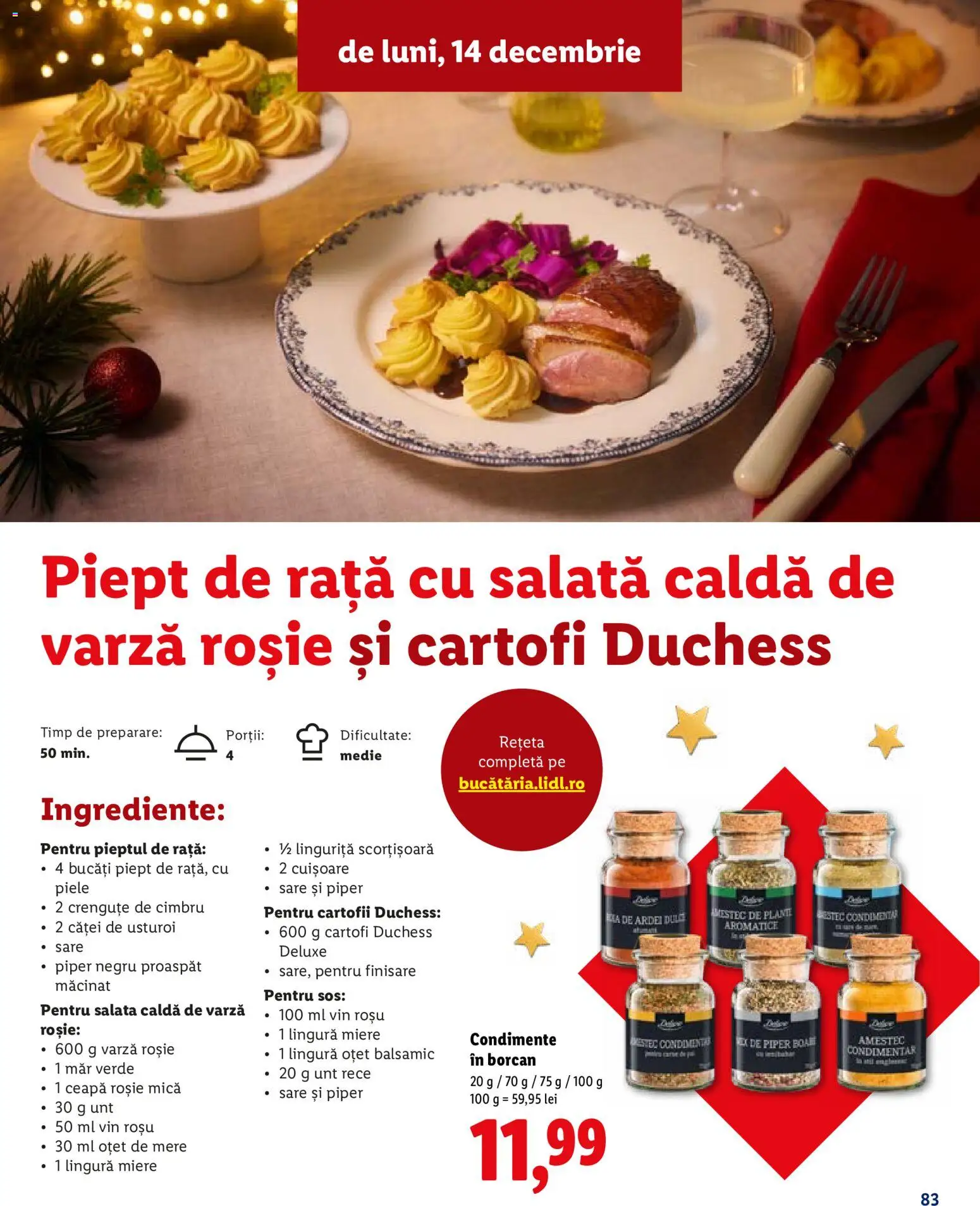 Catalog LIDL 19 Octombrie - 30 Decembrie 2026 | Pagina 83 | Produse: Varză, Rață, Mere, Usturoi