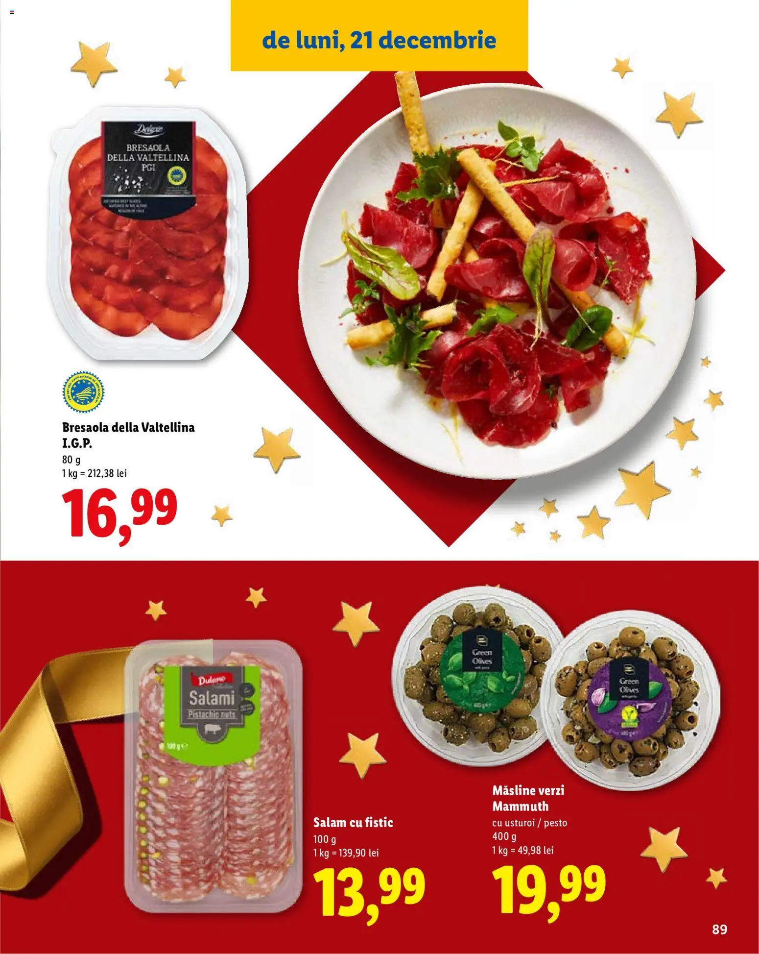 Catalog LIDL 19 Octombrie - 30 Decembrie 2026 | Pagina 89 | Produse: Măsline, Salam, Fistic, Usturoi