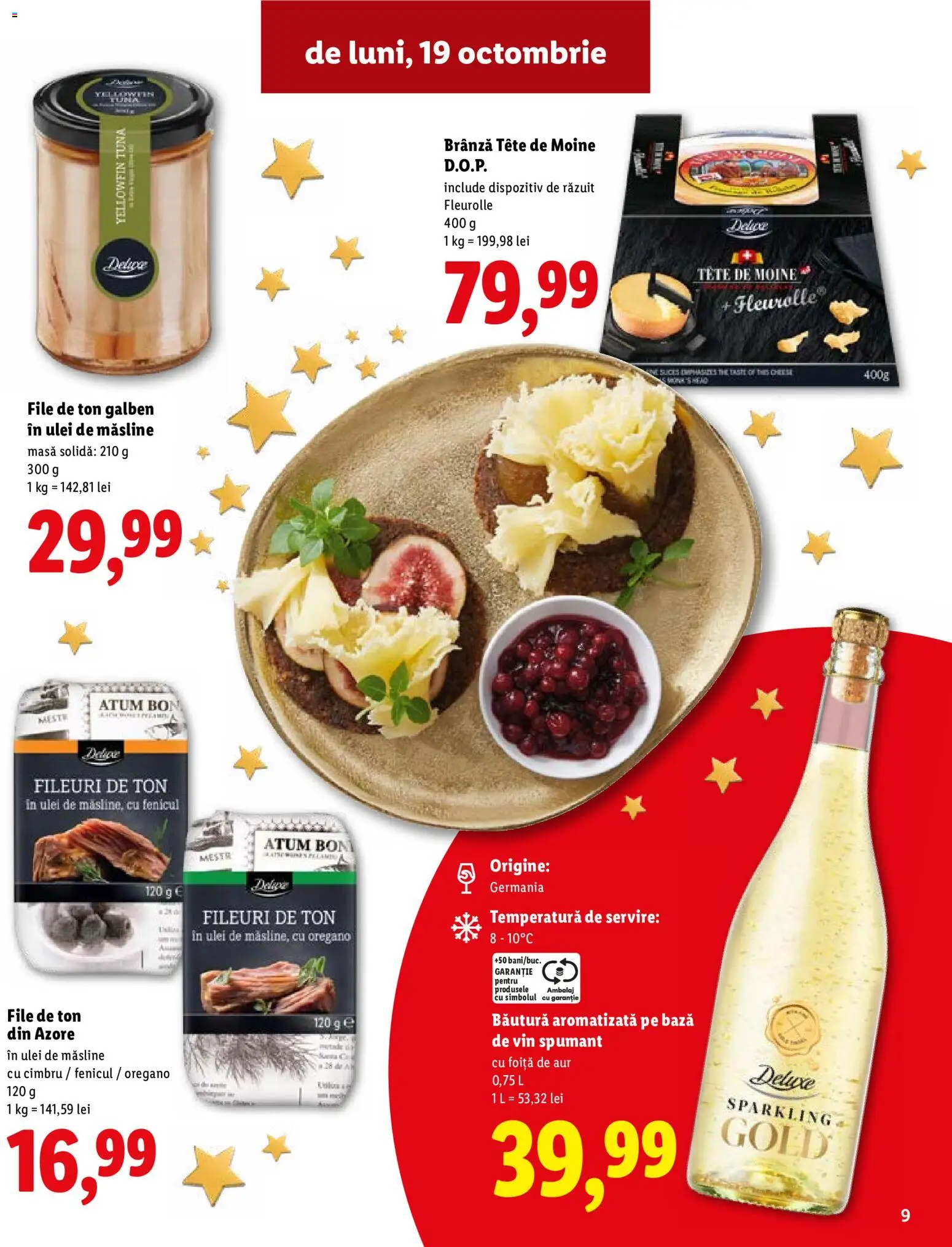 Catalog LIDL 19 Octombrie - 30 Decembrie 2026 | Pagina 9 | Produse: Ulei de masline, Brânză, Ulei, Vin
