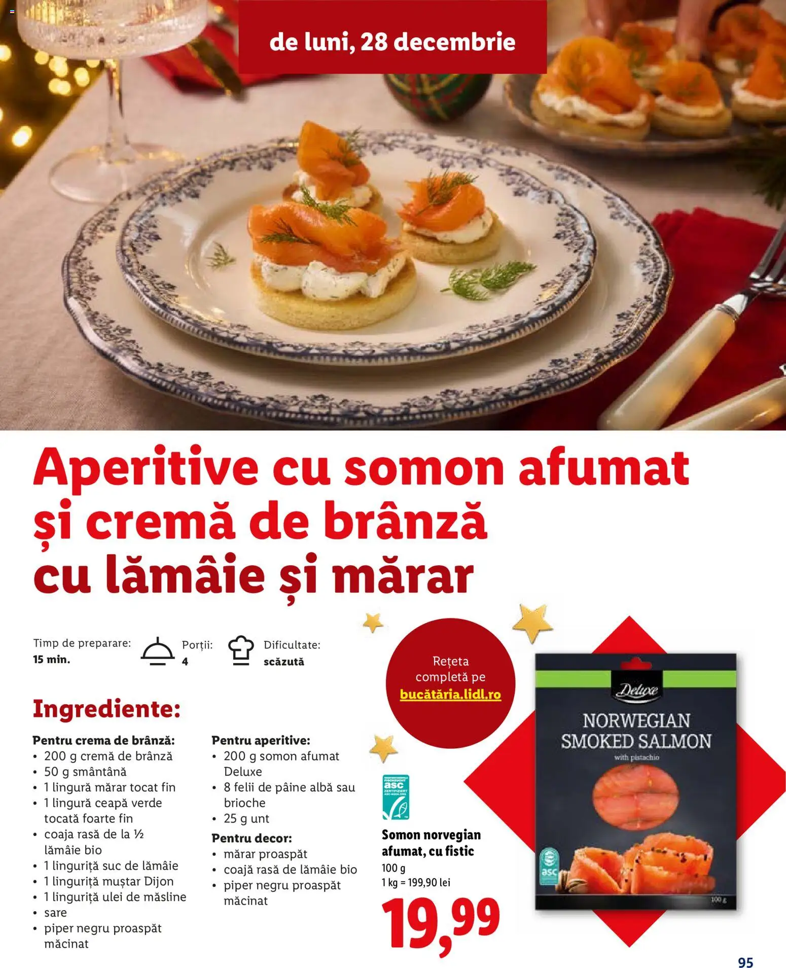 Catalog LIDL 19 Octombrie - 30 Decembrie 2026 | Pagina 95 | Produse: Suc de lamaie, Cremă de brânză, Smântână, Deluxe