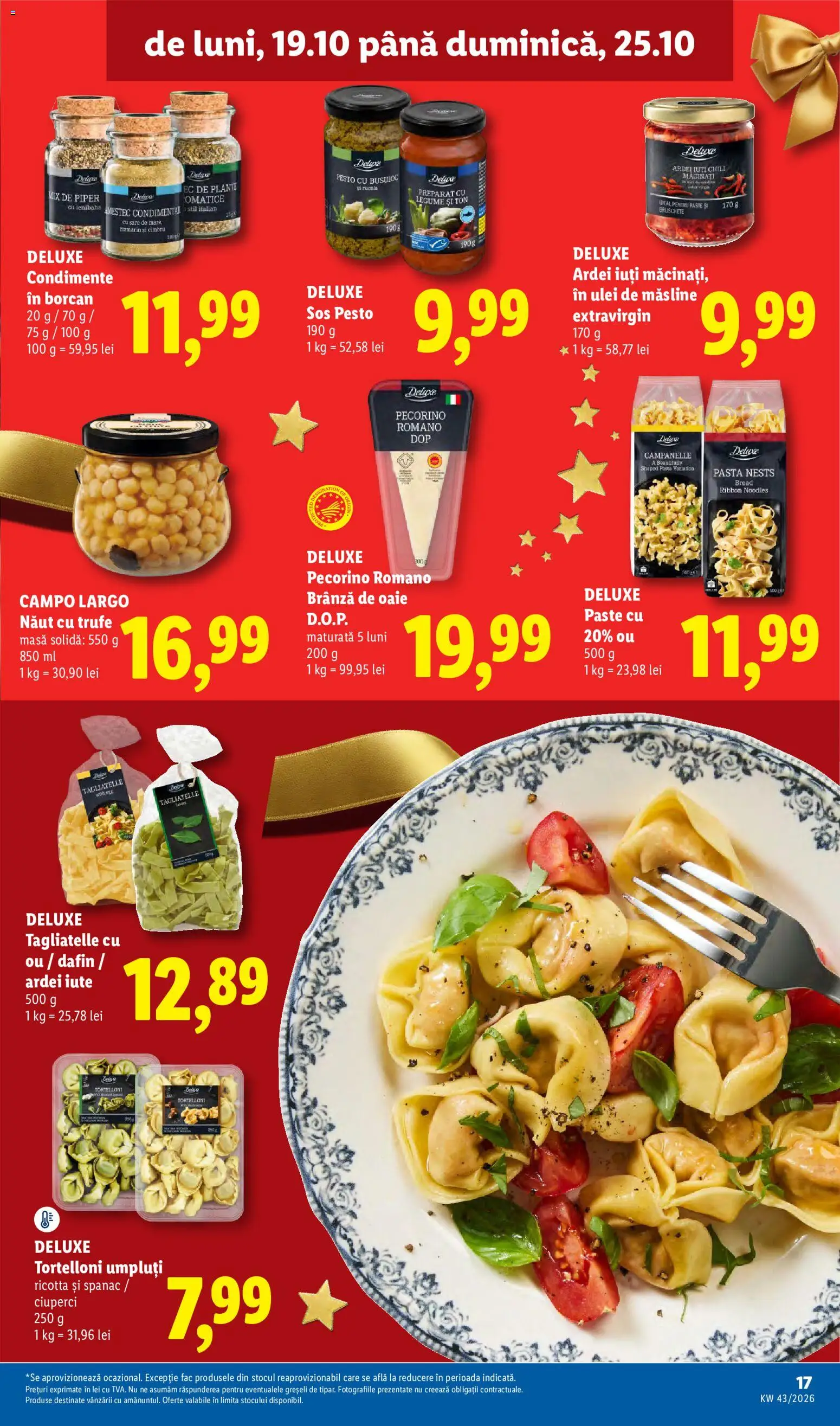 Catalog LIDL 19 - 24 Octombrie 2026 | Pagina 17 | Produse: Brânză, Noodles, Condimente, Sare
