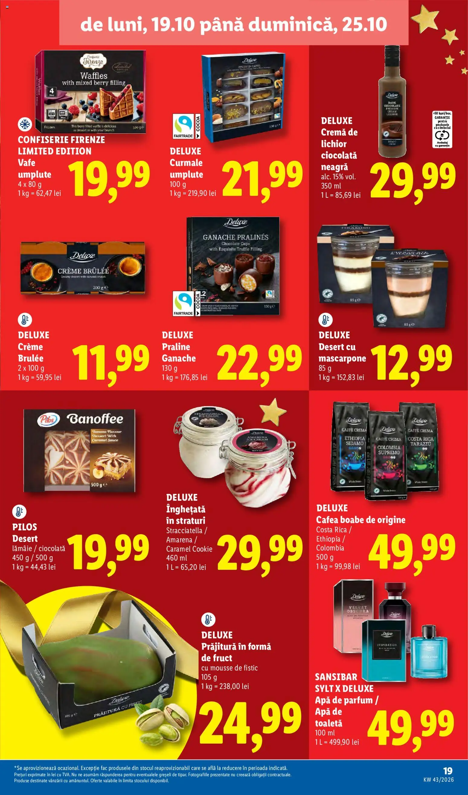 Catalog LIDL 19 - 24 Octombrie 2026 | Pagina 19 | Produse: Premium, Cafea, Curmale, Desert