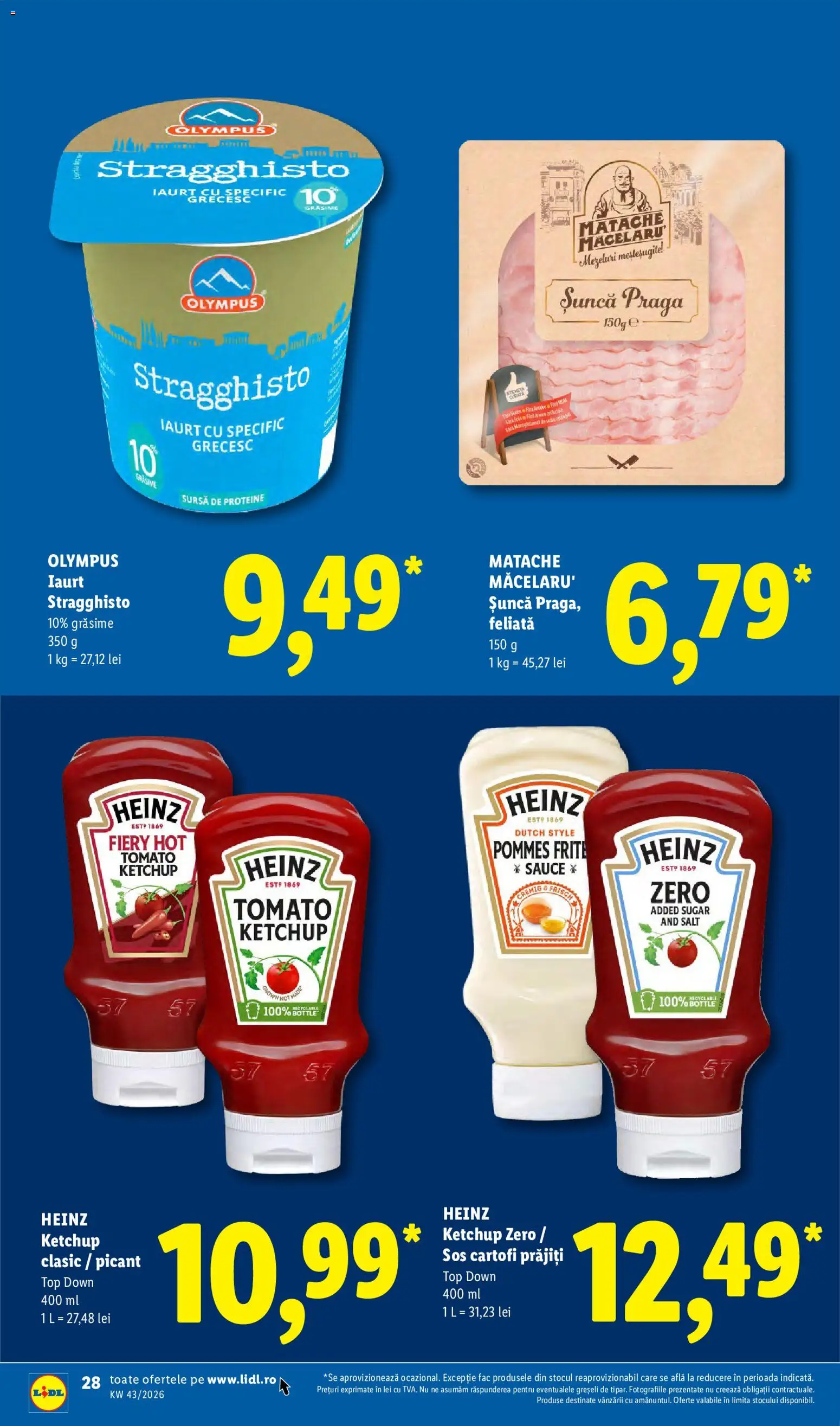 Catalog LIDL 19 - 24 Octombrie 2026 | Pagina 28 | Produse: Top, Iaurt, Șuncă, Cartofi