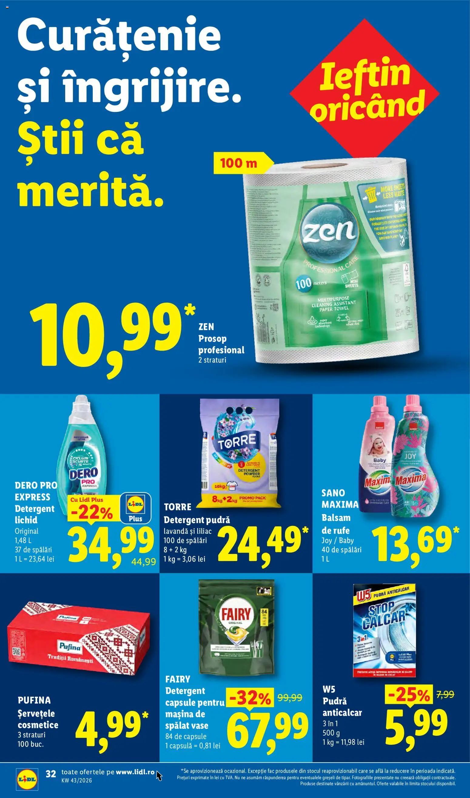 Catalog LIDL 19 - 24 Octombrie 2026 | Pagina 32 | Produse: Balsam, Balsam de rufe, Capsule pentru mașina de spălat, Capsule pentru masina de spalat vase